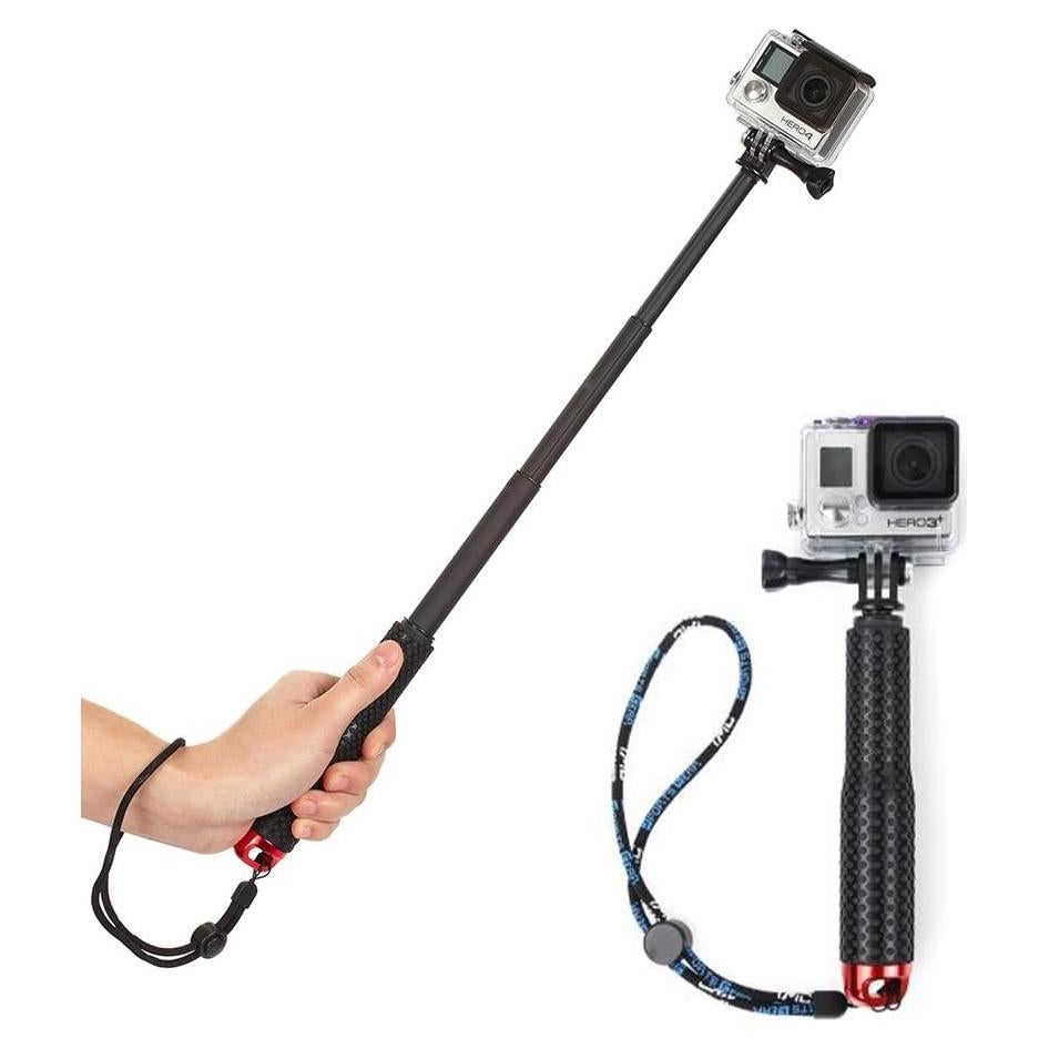 Monopod Extensible Walway Rojo para GoPro y Acción 48.3 cm