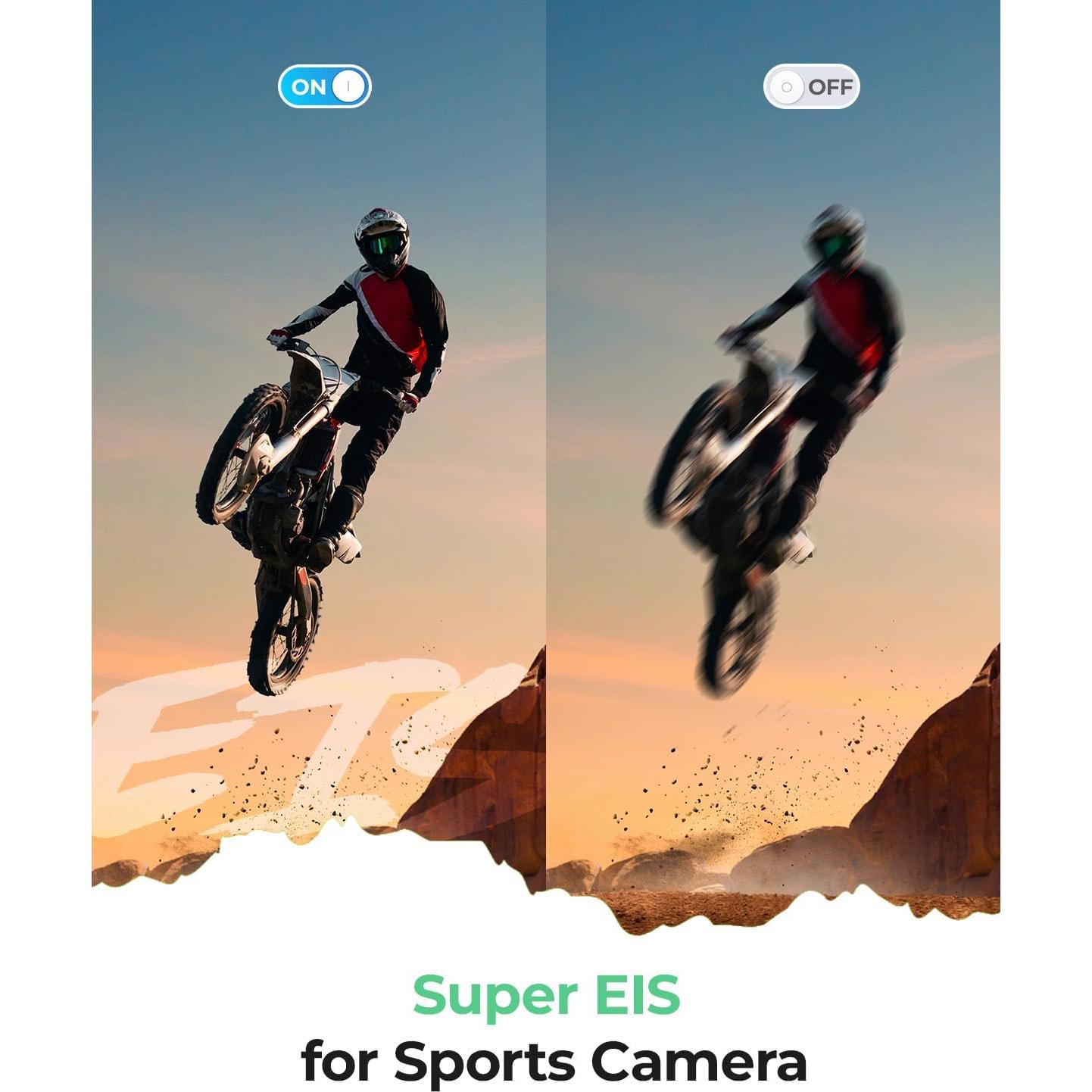 Cámara de acción 4K Yolansin A16 48MP 60FPS sumergible 40M