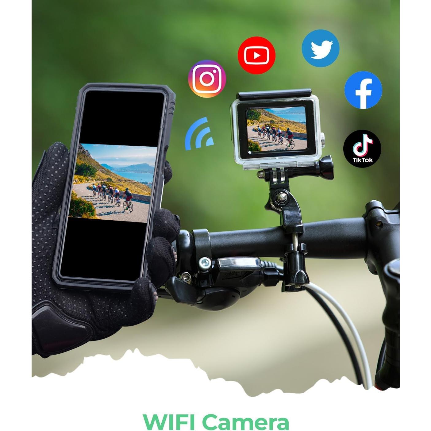 Cámara de acción 4K Yolansin A16 48MP 60FPS sumergible 40M