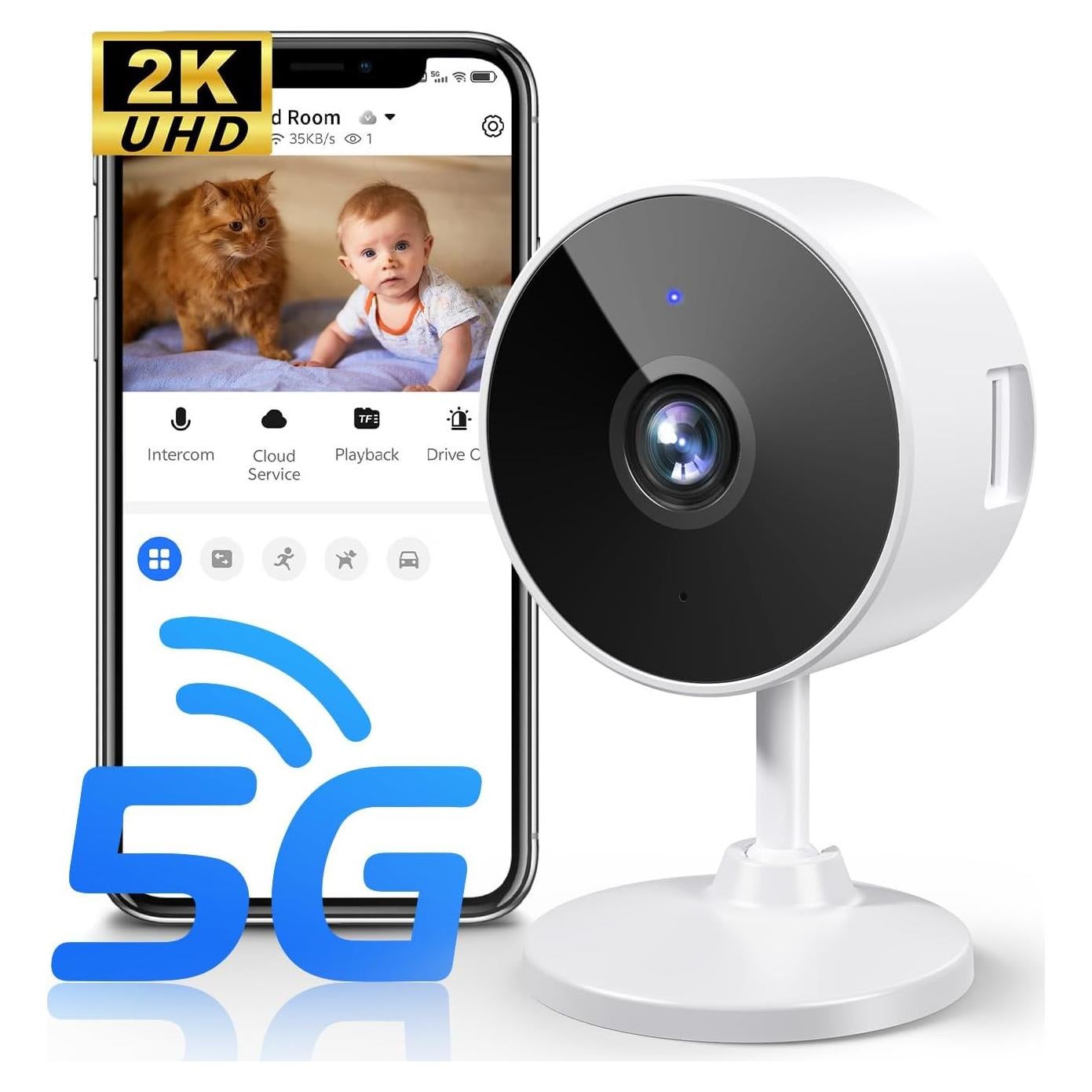 Cámara de Seguridad Interior 2K Mysight con AI y Wifi 5G