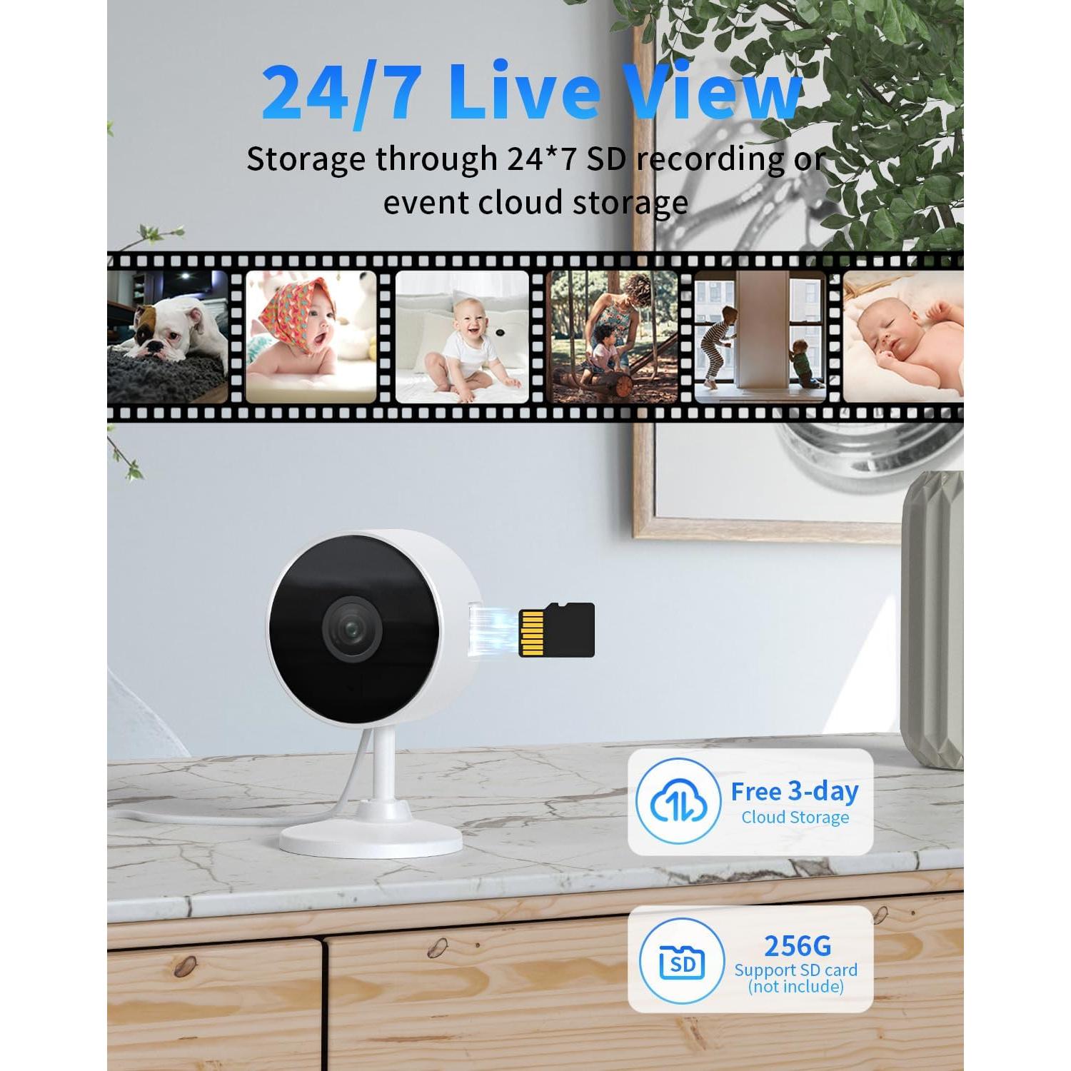 Cámara de Seguridad Interior 2K Mysight con AI y Wifi 5G