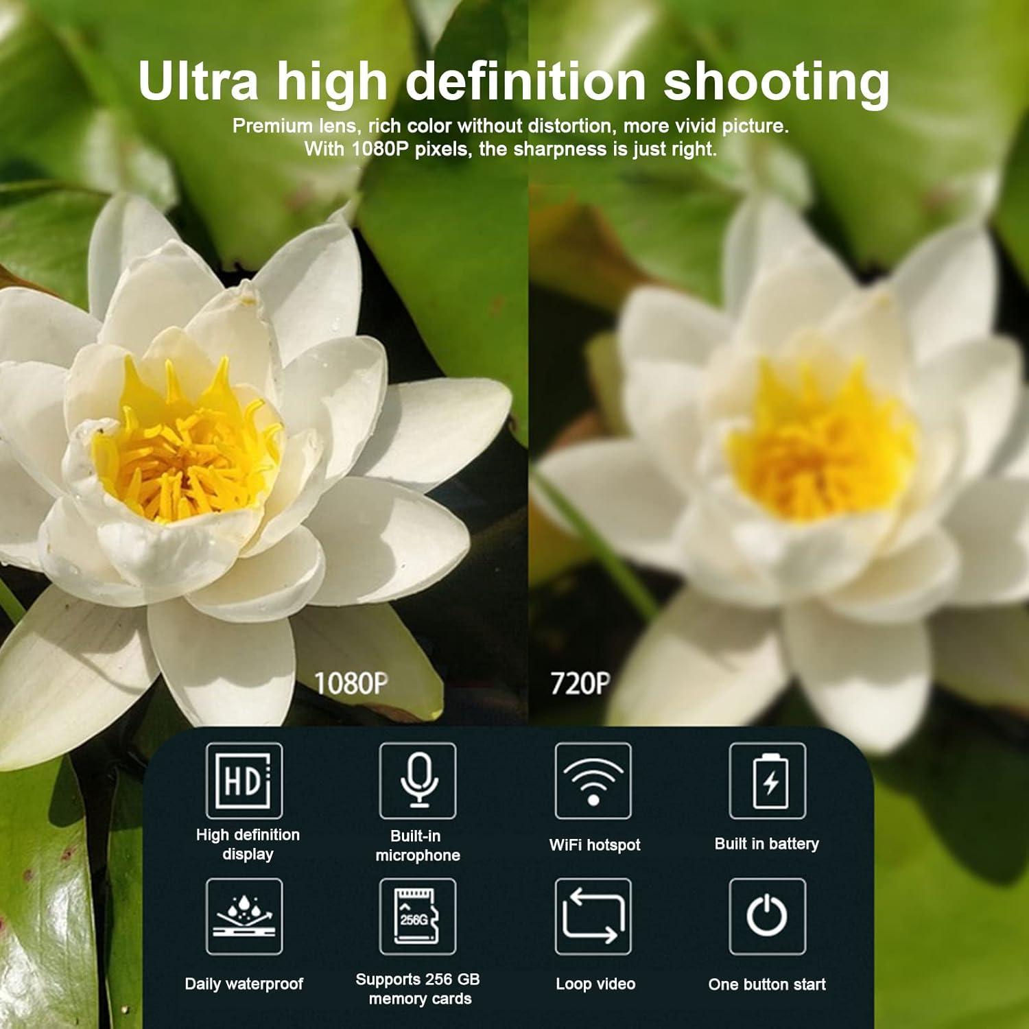 Cámara de Acción Yosoo Mini HD 1080P con WiFi y Micrófono