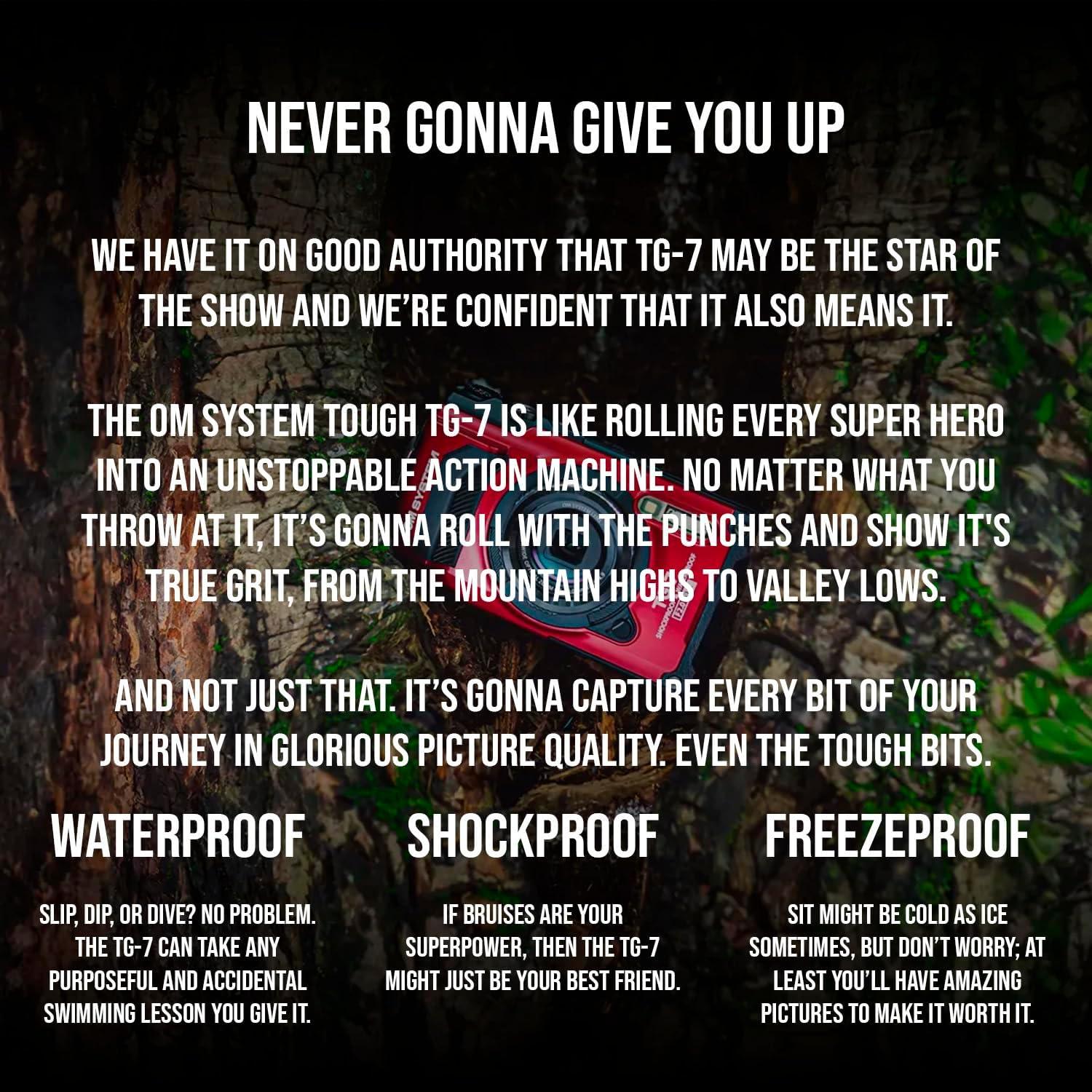 Cámara Digital Olympus Tough TG-7 12MP F2.0 Rojo + Batería LI-92B