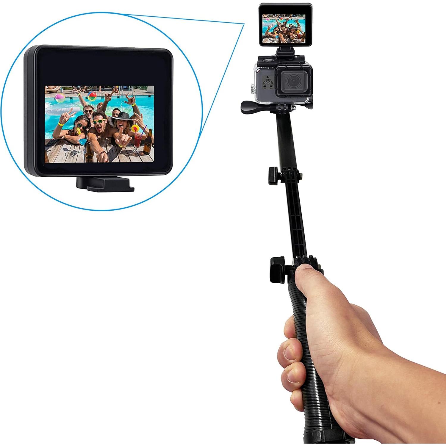 Pantalla LCD Selfie Suptig 2.0" IP68 para GoPro y AKASO