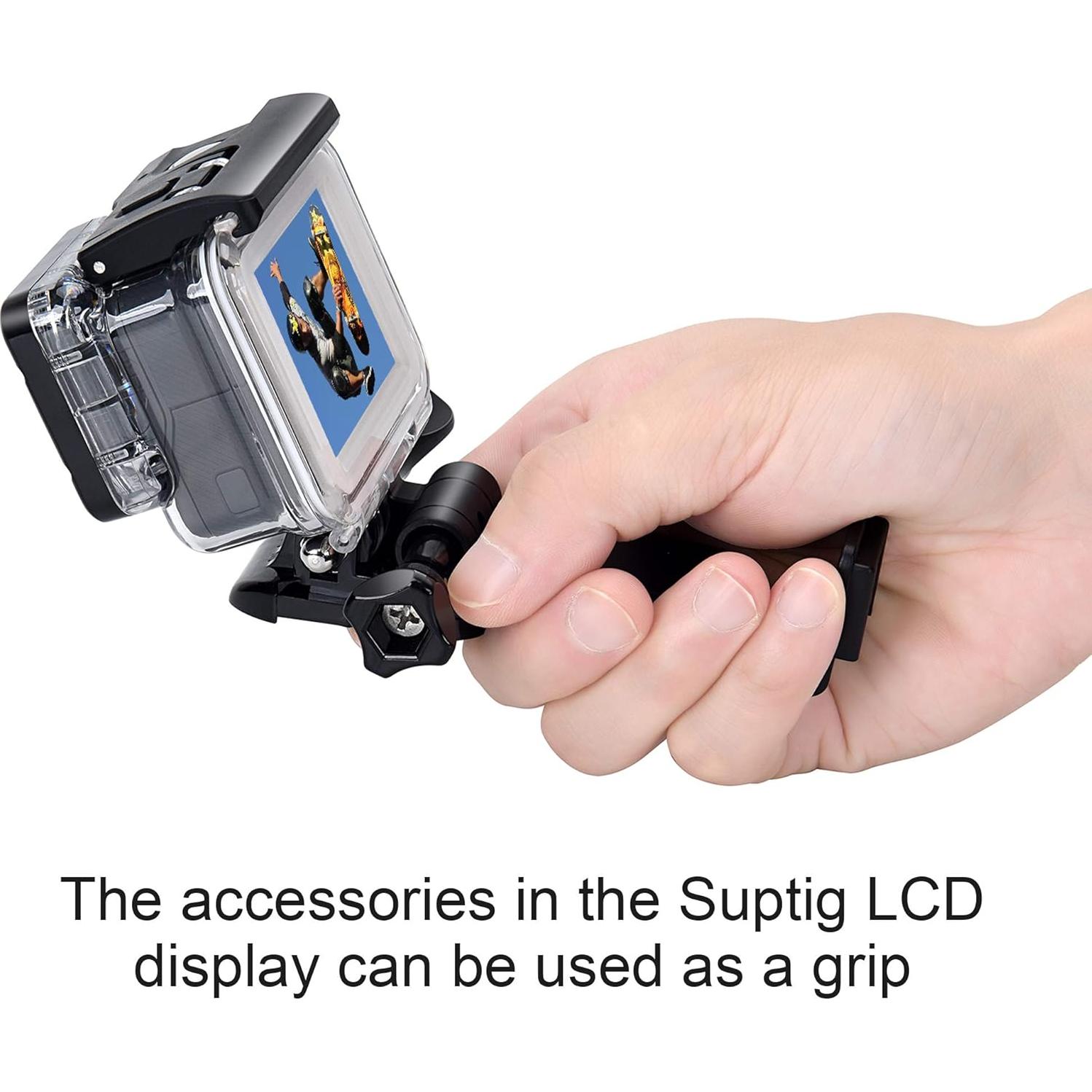 Pantalla LCD Selfie Suptig 2.0" IP68 para GoPro y AKASO