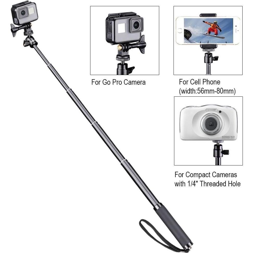 Palo de Selfie Telescópico SmaPole SQ2 con Trípode 71 cm