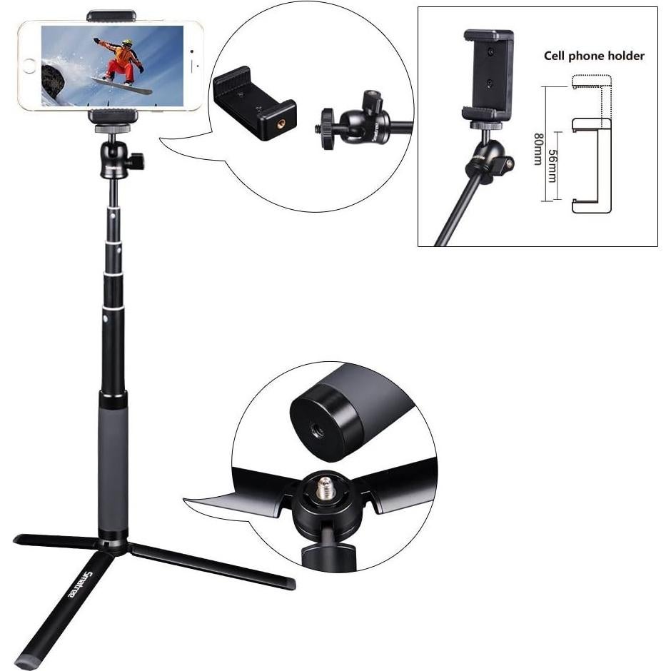 Palo de Selfie Telescópico SmaPole SQ2 con Trípode 71 cm