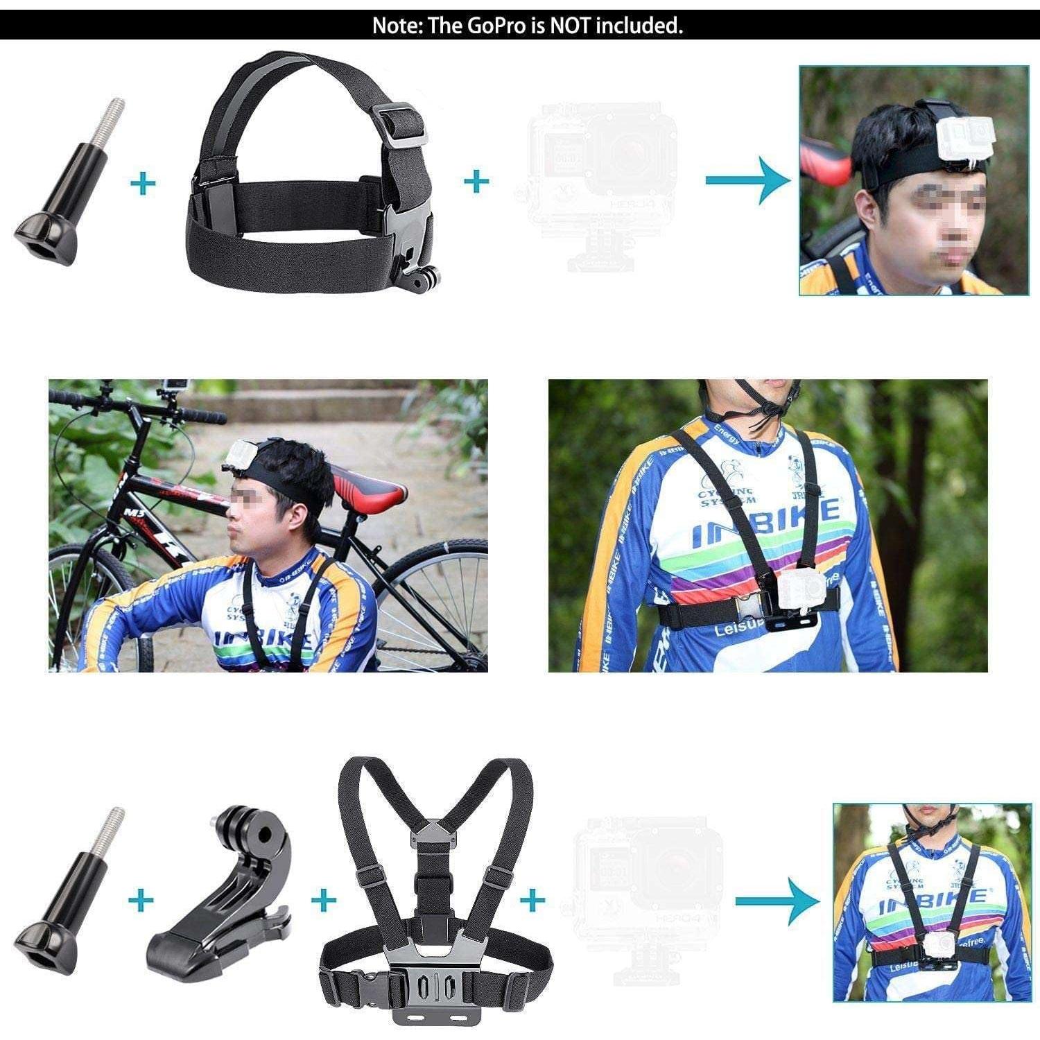 Kit de Accesorios para Cámara de Acción Navitech 60 en 1