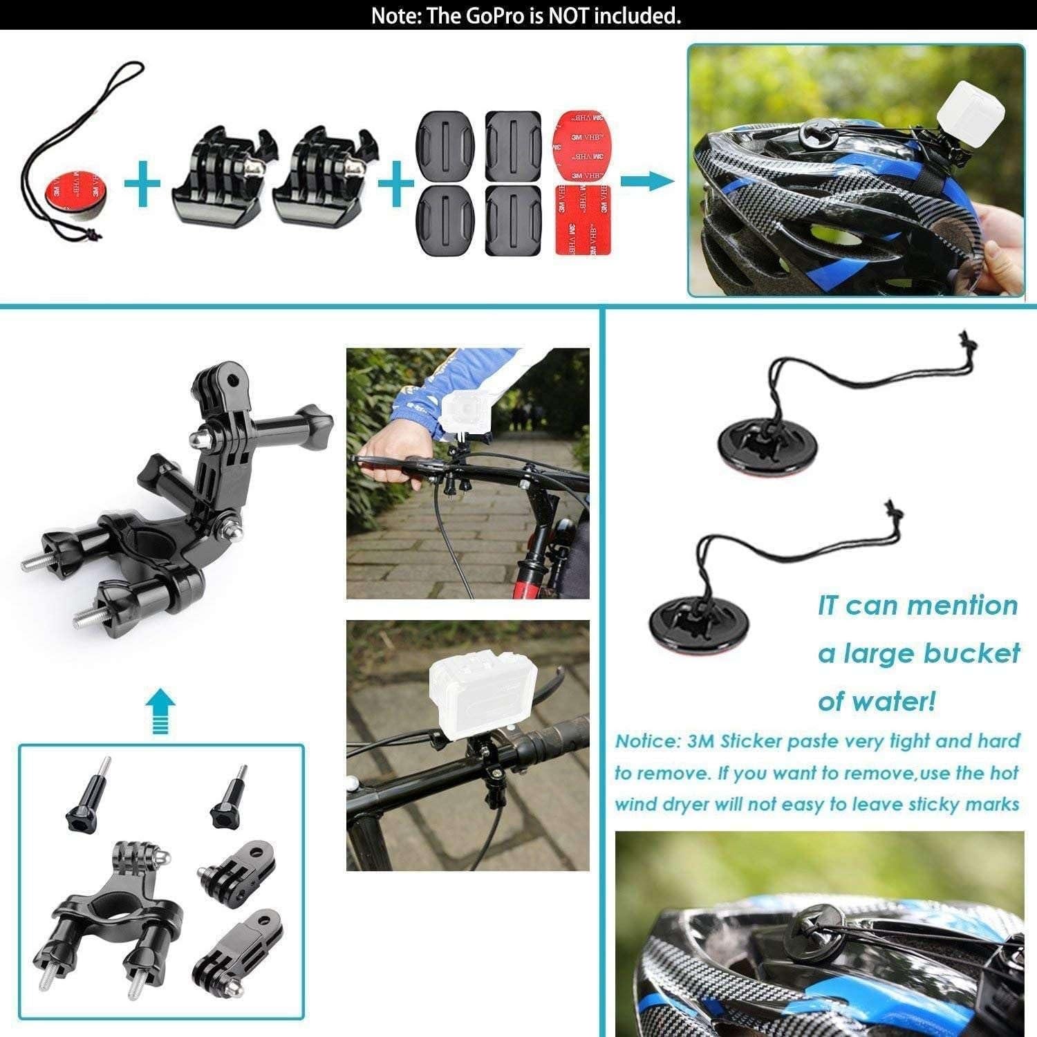 Kit de Accesorios para Cámara de Acción Navitech 60 en 1