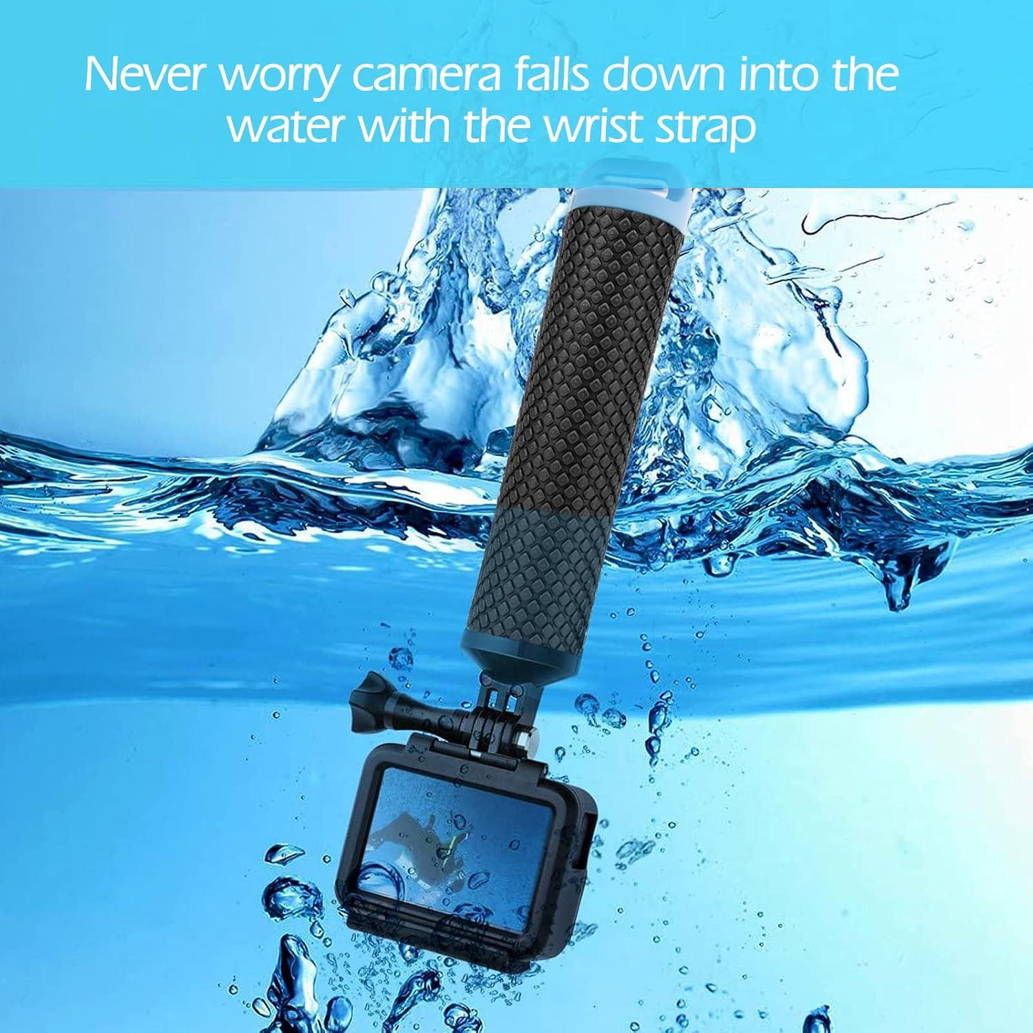 Polo Flotante Luxebell para GoPro Hero 12-5 y AKASO EK7000 Azul