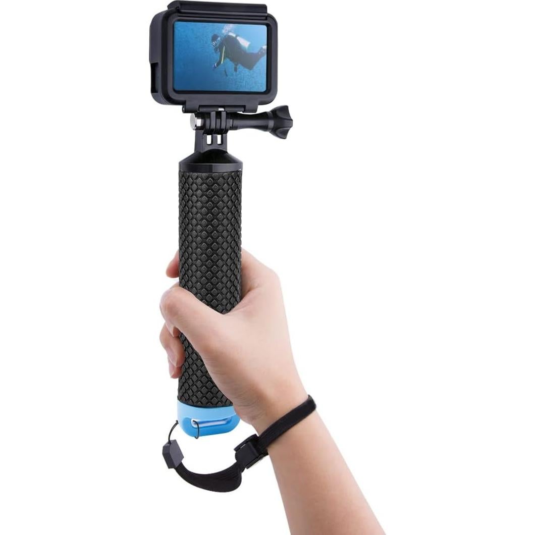 Polo Flotante Luxebell para GoPro Hero 12-5 y AKASO EK7000 Azul