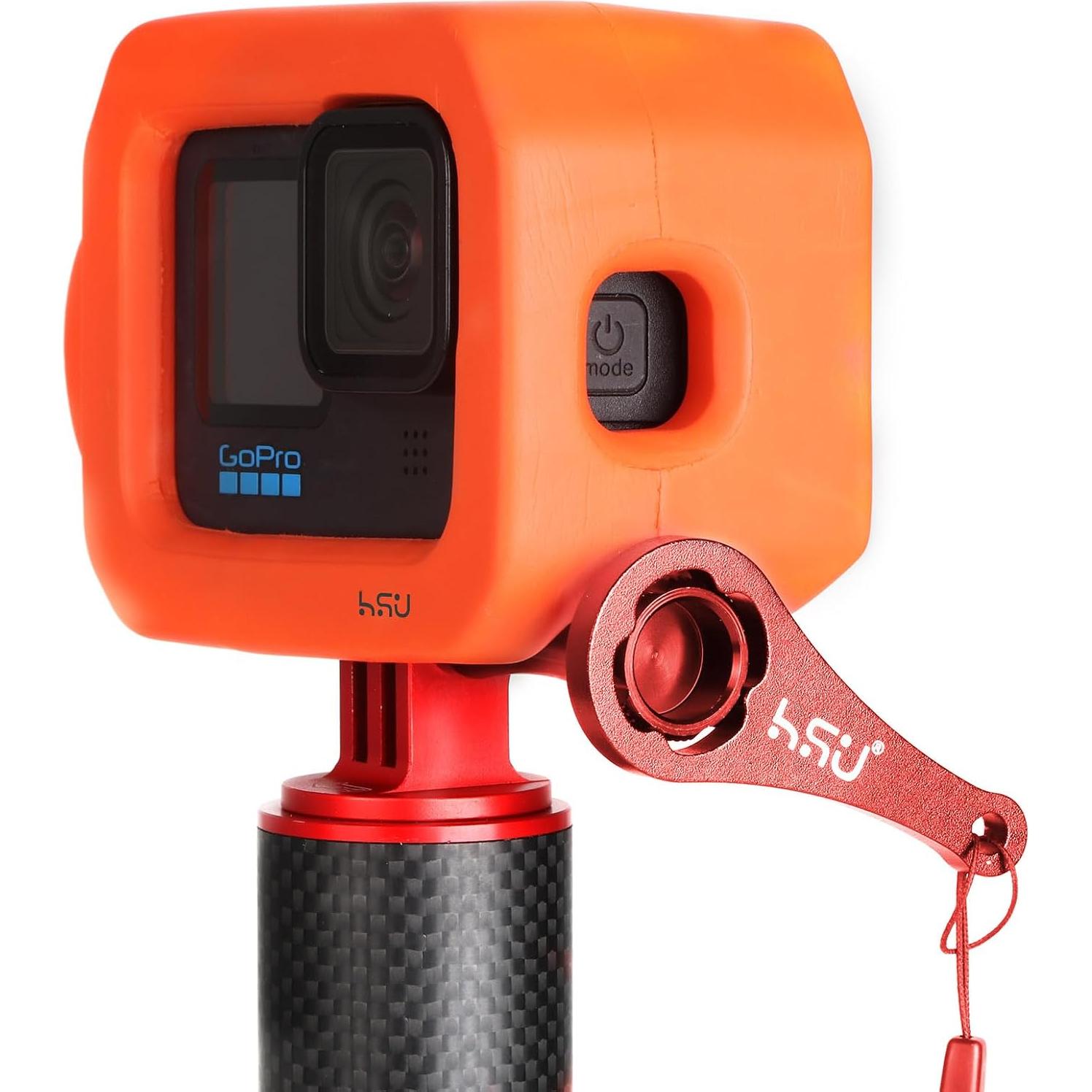 Conjunto de Tornillos de Pulgar HSU + Llave para GoPro Rojo