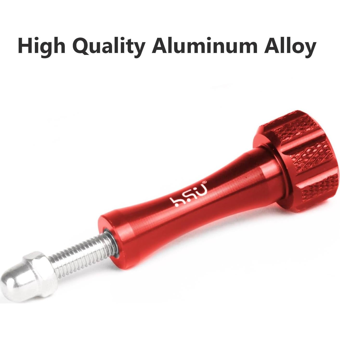 Conjunto de Tornillos de Pulgar HSU + Llave para GoPro Rojo