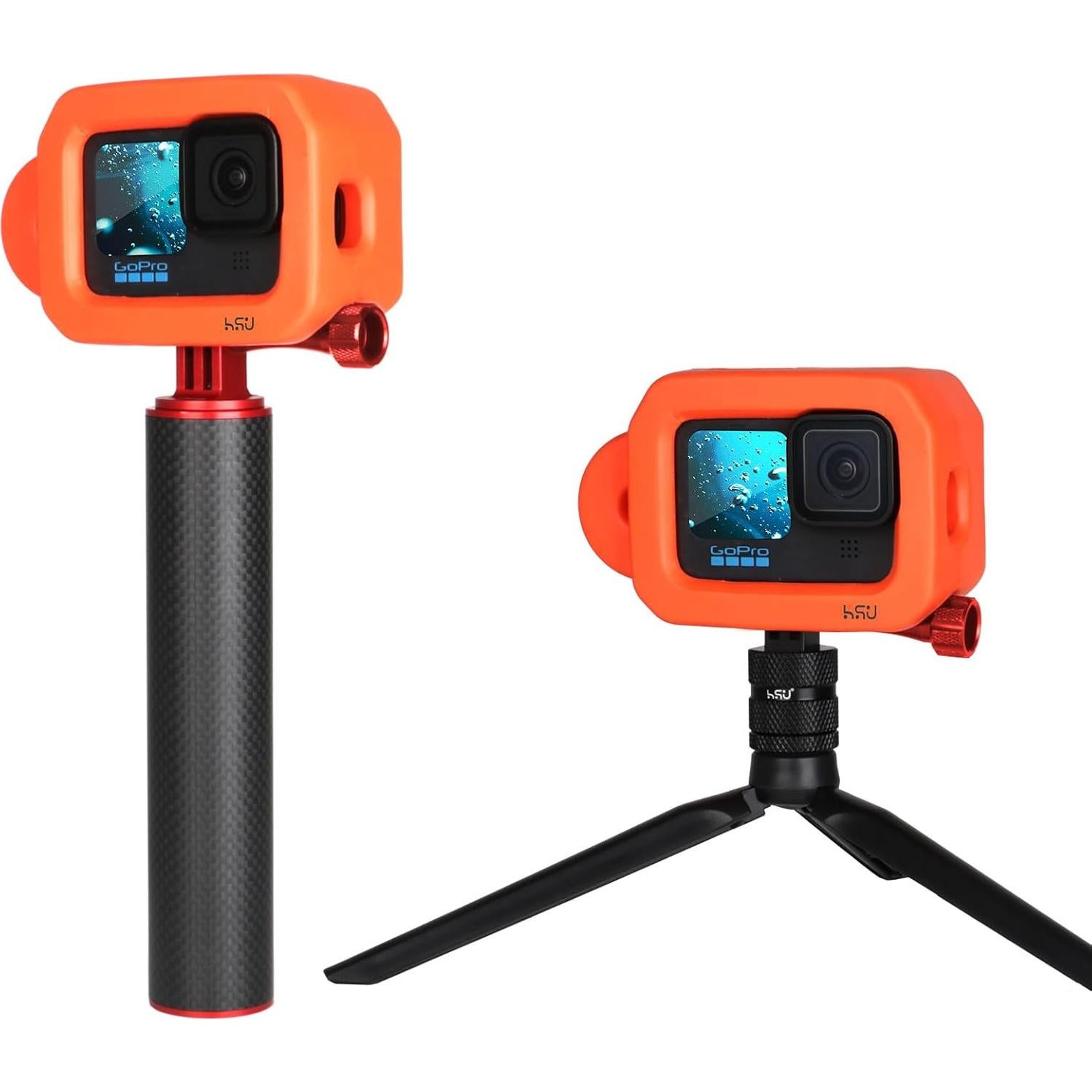 Conjunto de Tornillos de Pulgar HSU + Llave para GoPro Rojo