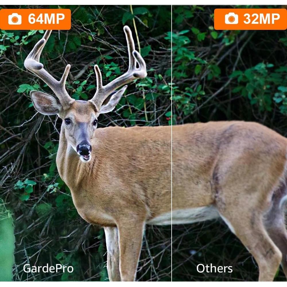 Cámara de Sendero GardePro A3S 64MP con Visión Nocturna 30.48m