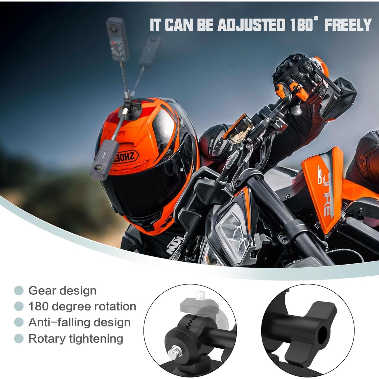 Montaje Adhesivo para Parabrisas de Motocicleta OGITBIO 120mm