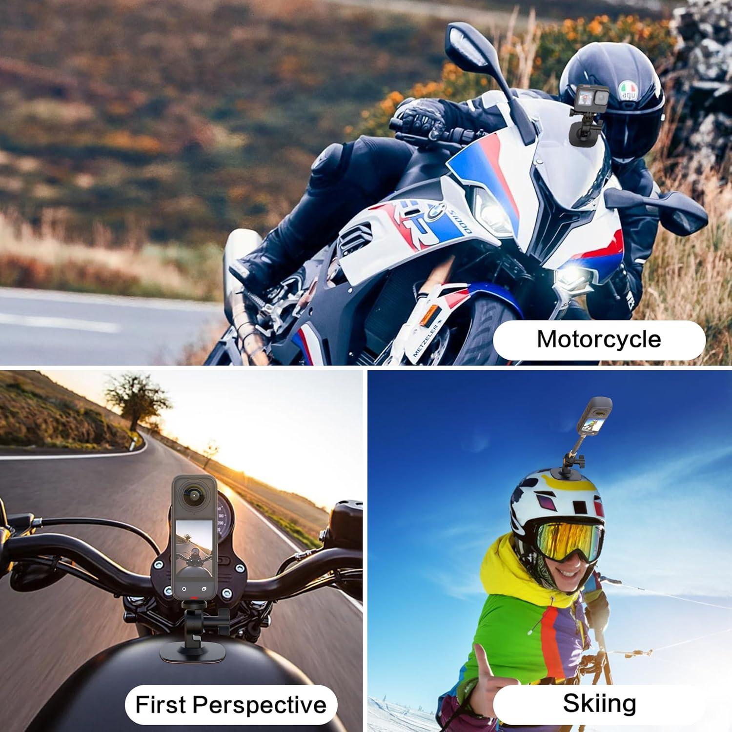 Montaje Adhesivo para Parabrisas de Motocicleta OGITBIO 120mm