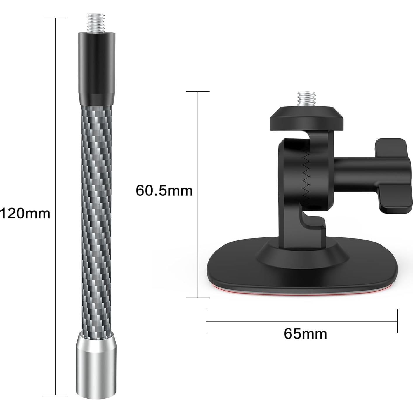 Montaje Adhesivo para Parabrisas de Motocicleta OGITBIO 120mm
