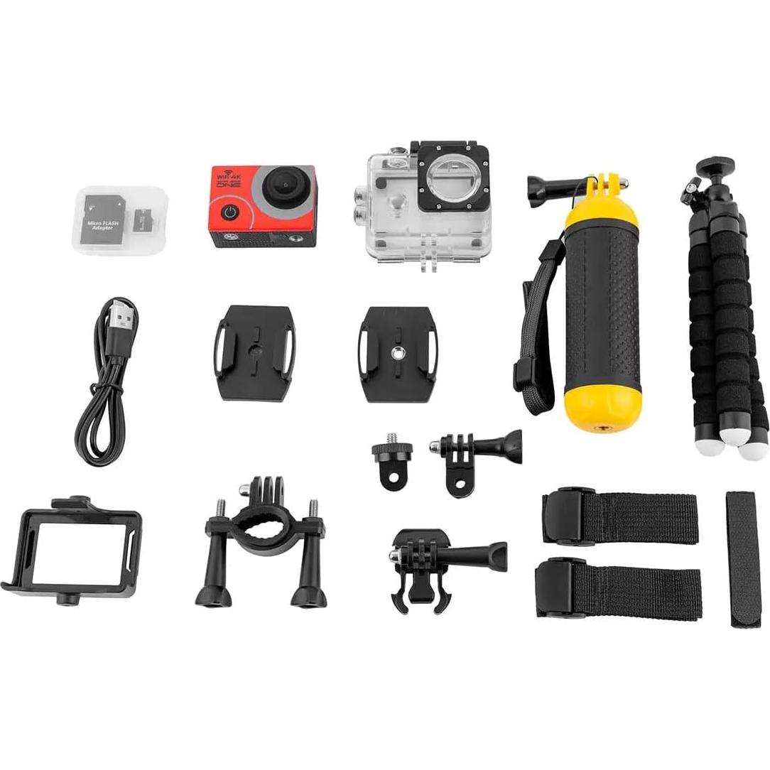 Cámara de Acción 4K Explore One con WiFi y Accesorios