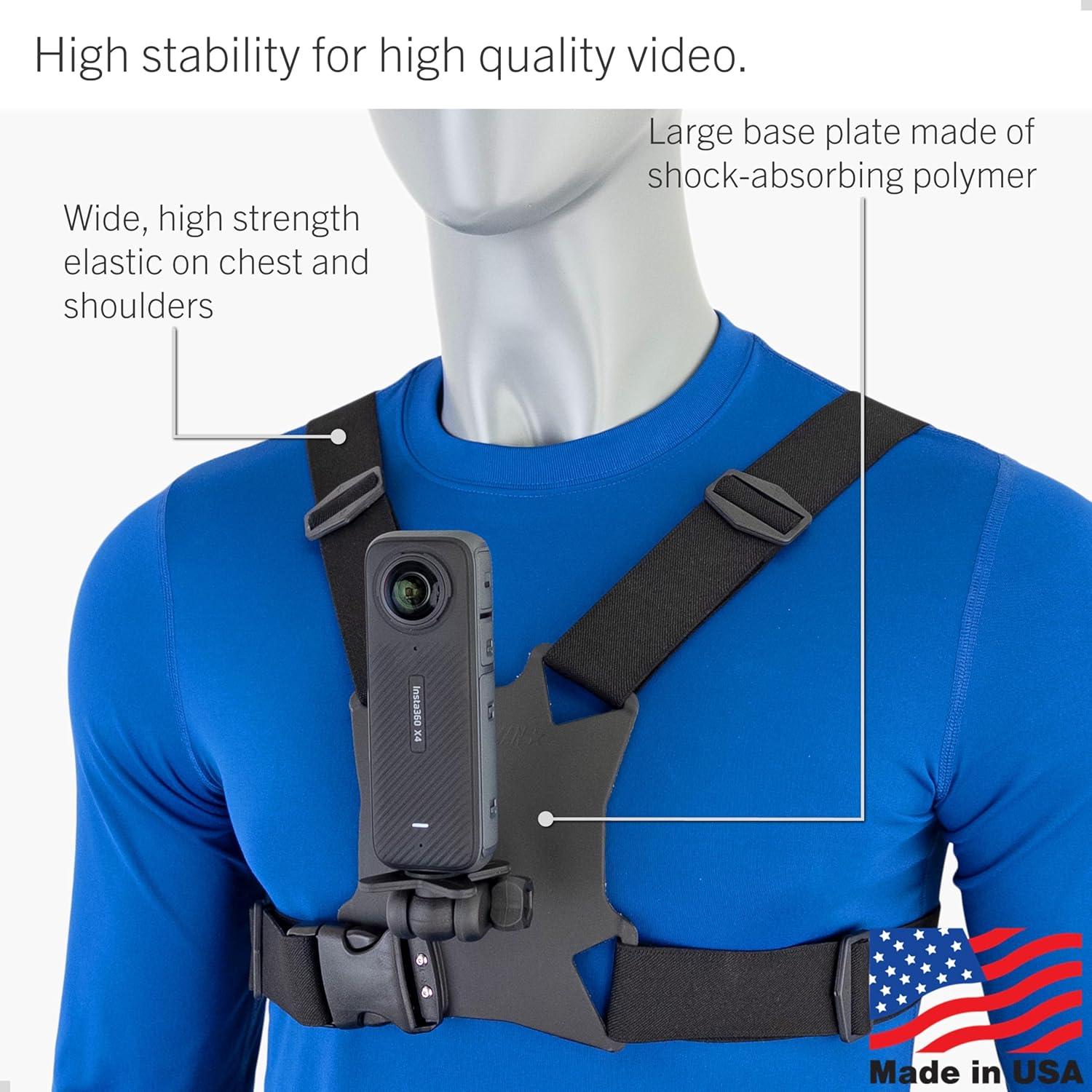 Montura de Pecho STUNTMAN para Cámaras de Acción - Ajustable