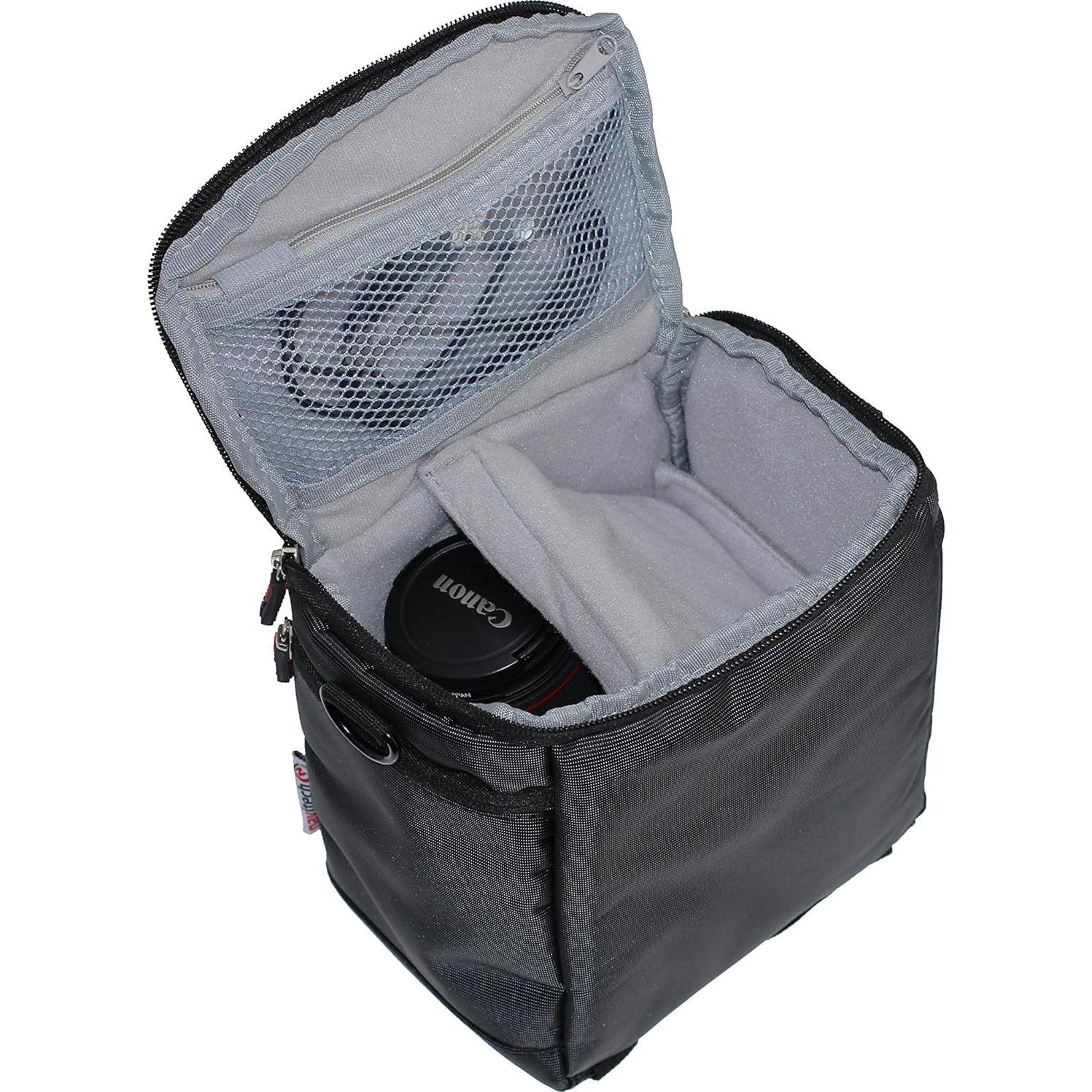 Funda de Cámara de Acción Navitech Negra con Compartimentos