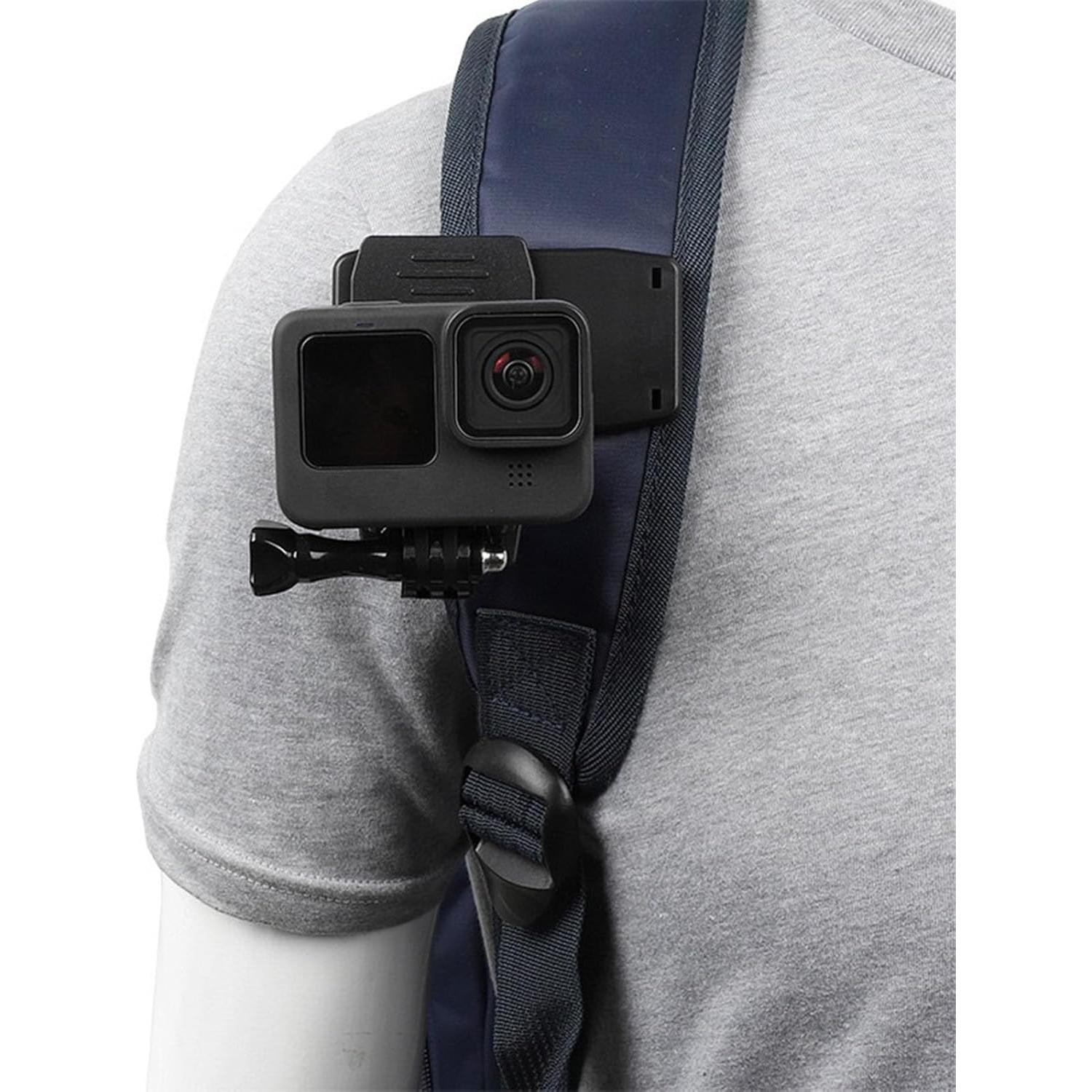 Soporte Clip para Mochila Momerch 360° Compatible con GoPro