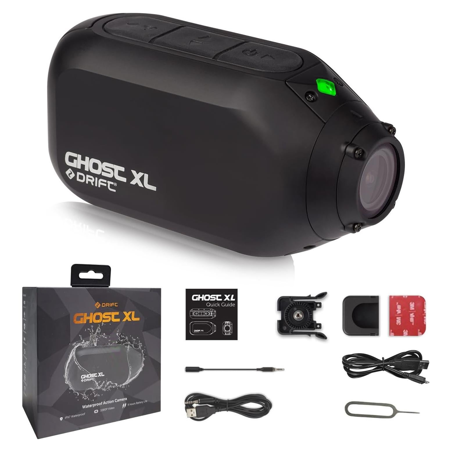 Cámara de Acción DRIFT Ghost XL 1080P Impermeable IPX7