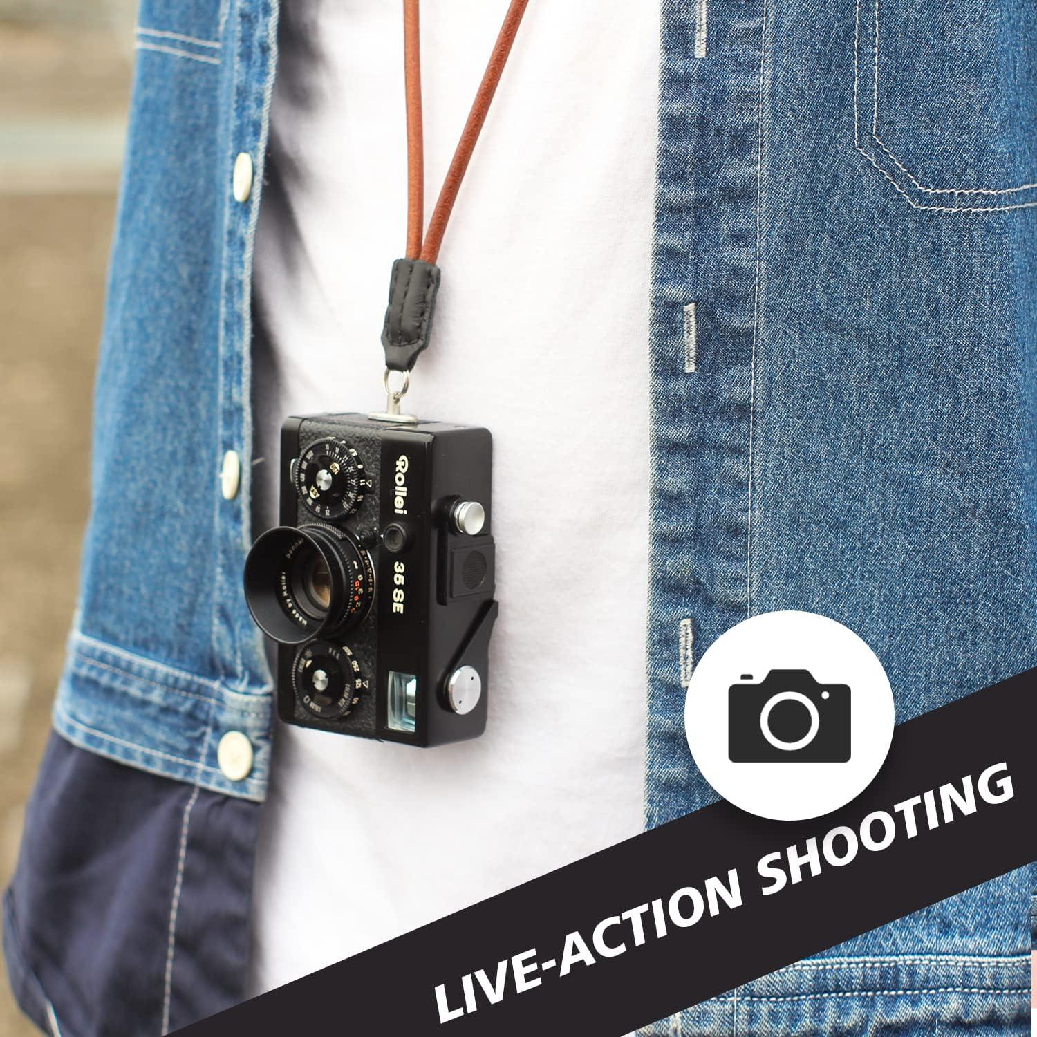 Correa de Cuero para Cámara Rollei 35 Classic y Modelos