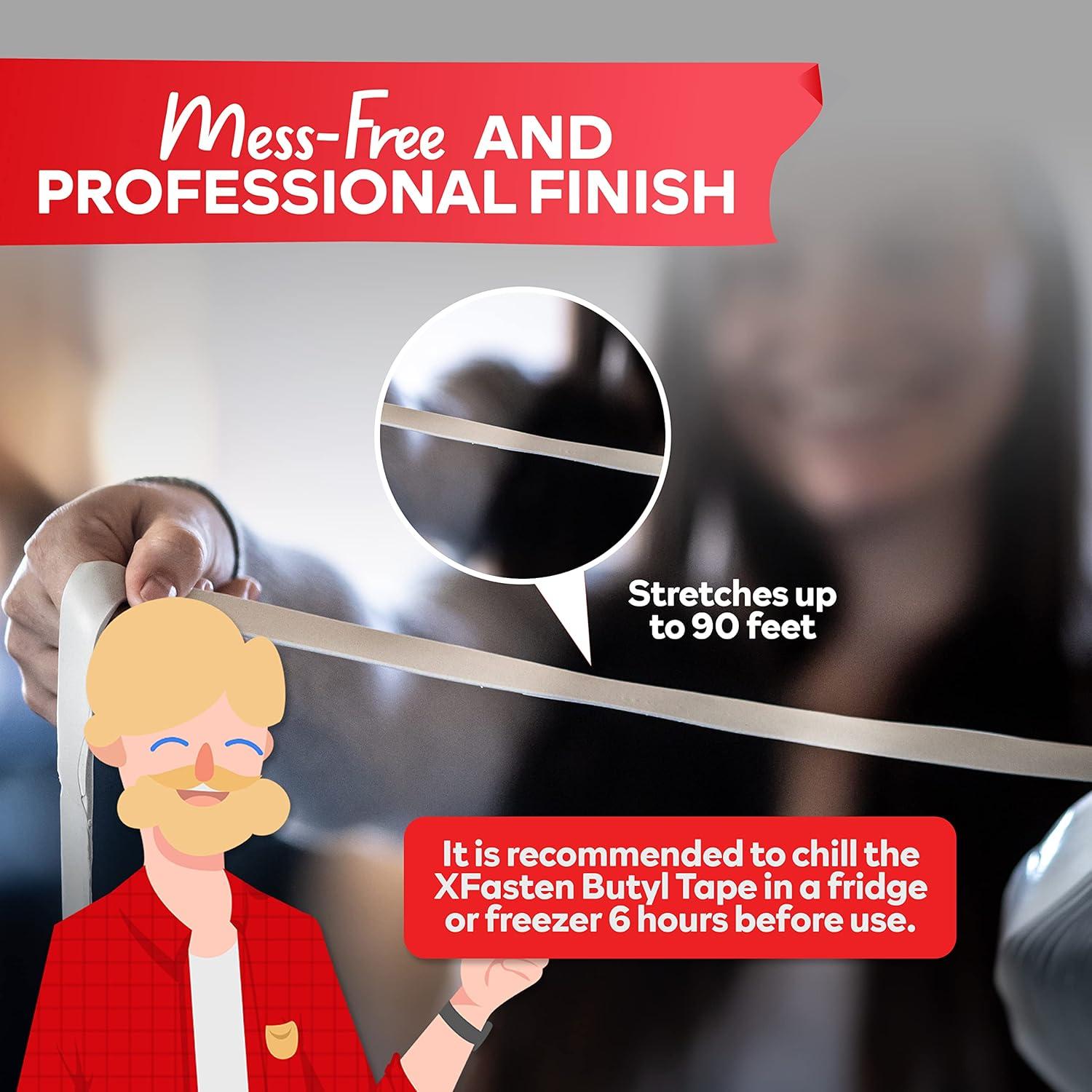 Cinta Selladora Butyl XFasten Blanca 1.27cm x 3.81m