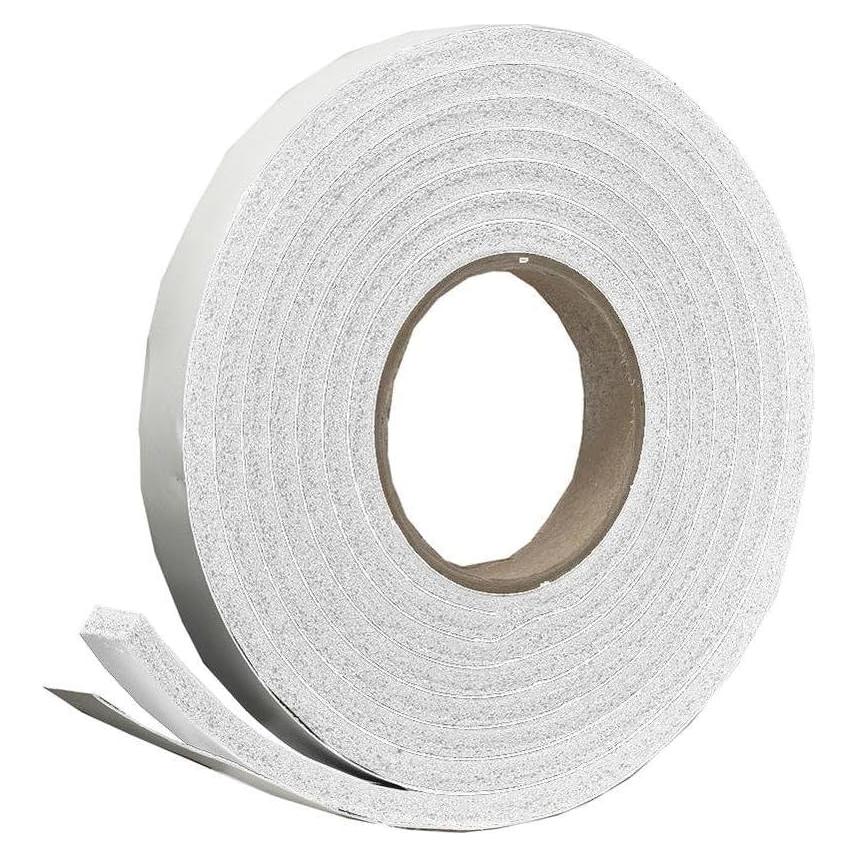 Frost King R338WH Sponge Rubber Foam Tape 3/8in Wide x 3/16in Thick x 10ft Long, White