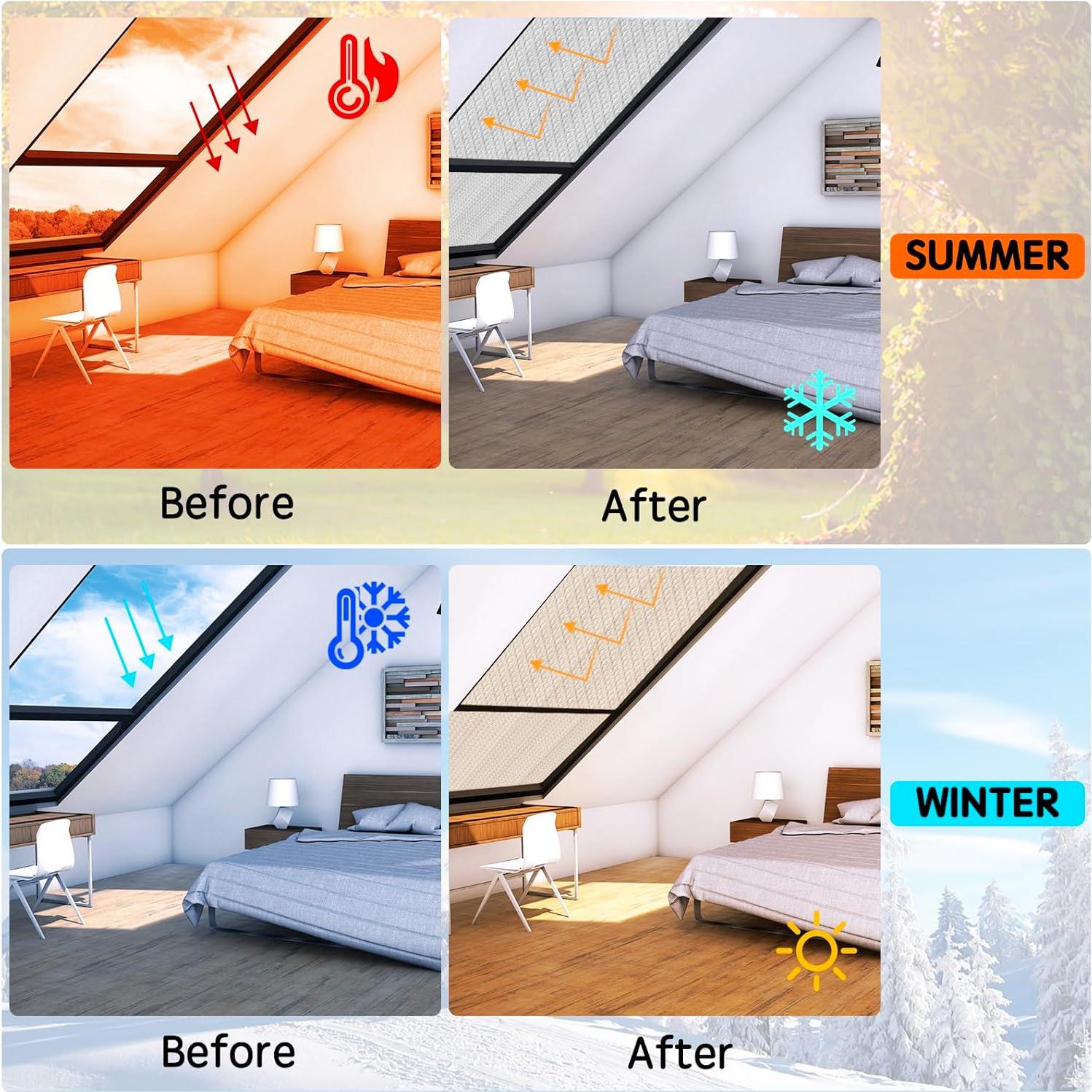 Aislante Reflectante Doble LSGCQ 60 cm x 3.05 m para Ventanas