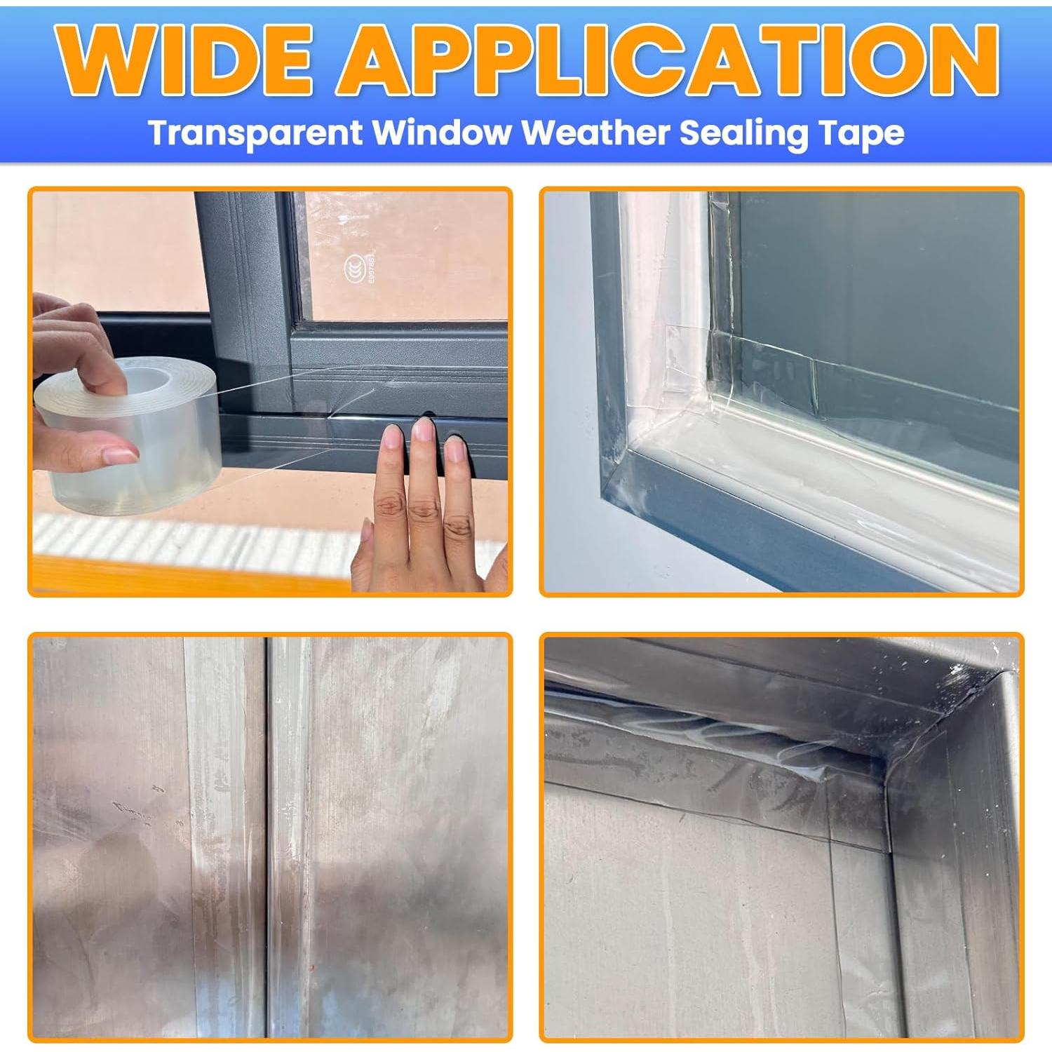 Cinta de Sellado de Ventanas Tikfoam 5 cm x 10 m Transparente