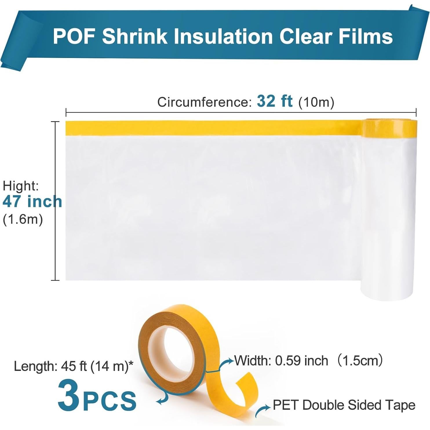 Kit Aislamiento Ventanas Invierno Augblinds 47" x 393"