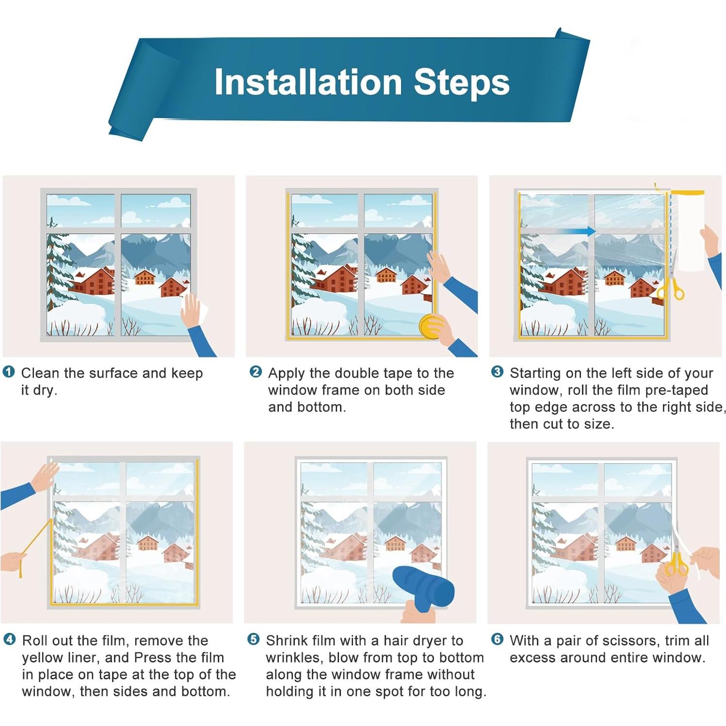 Kit Aislamiento Ventanas Invierno Augblinds 47" x 393"