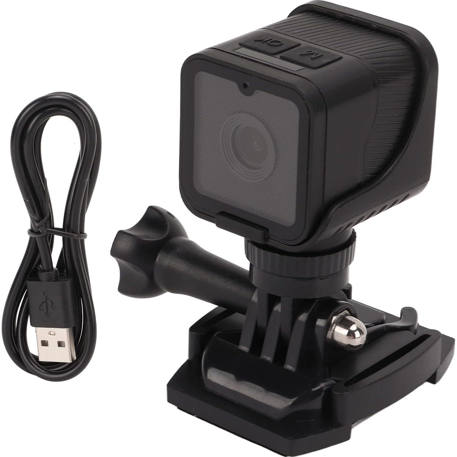 Cámara Deportiva ASHATA Mini Portátil 1080P HD con Micrófono