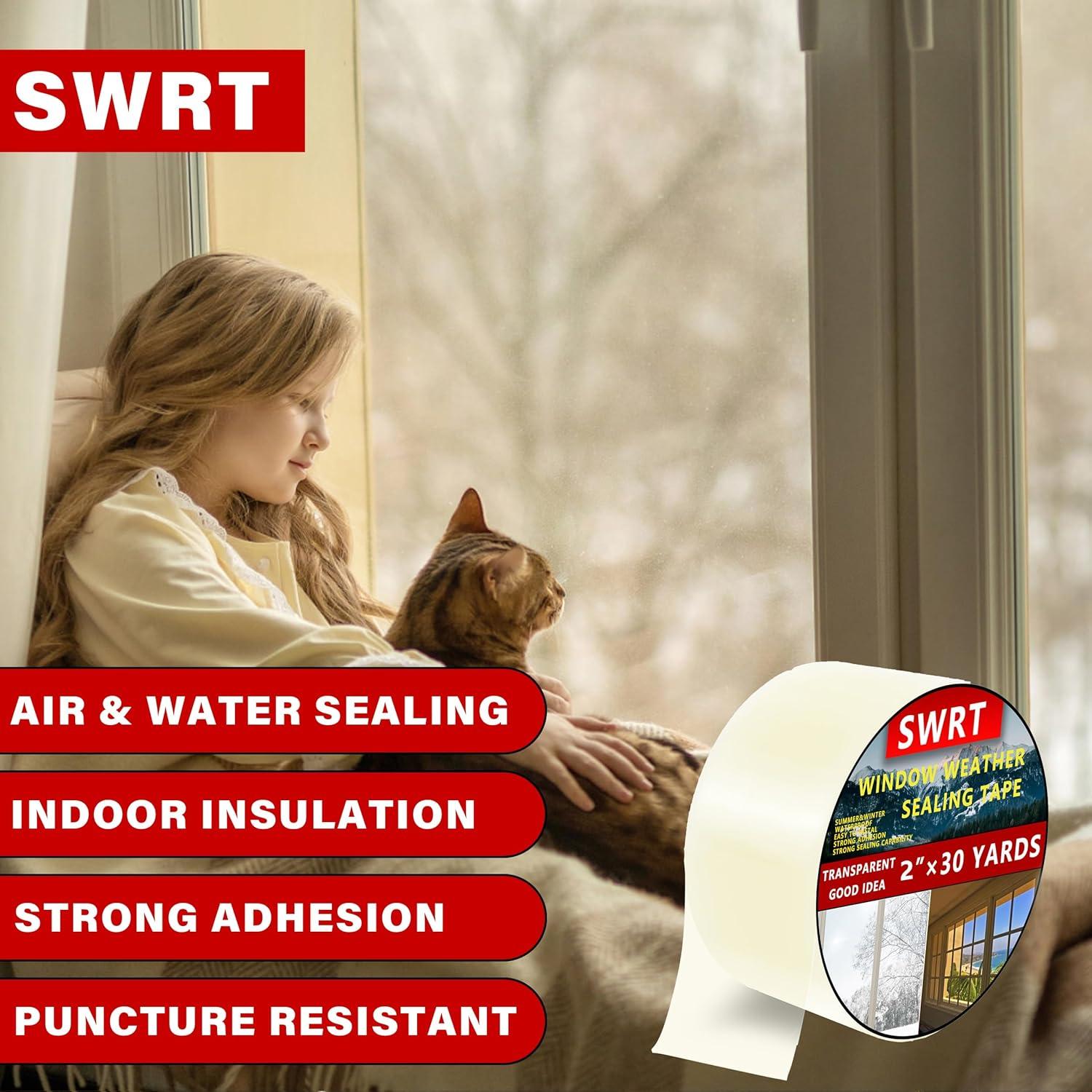 Cinta de Sellado Transparente SWRT 5.6oz 2"x30yd Aislamiento