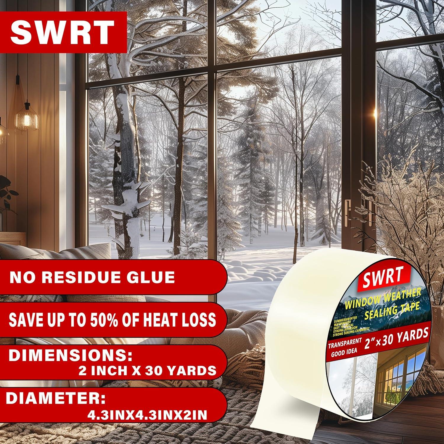 Cinta de Sellado Transparente SWRT 5.6oz 2"x30yd Aislamiento