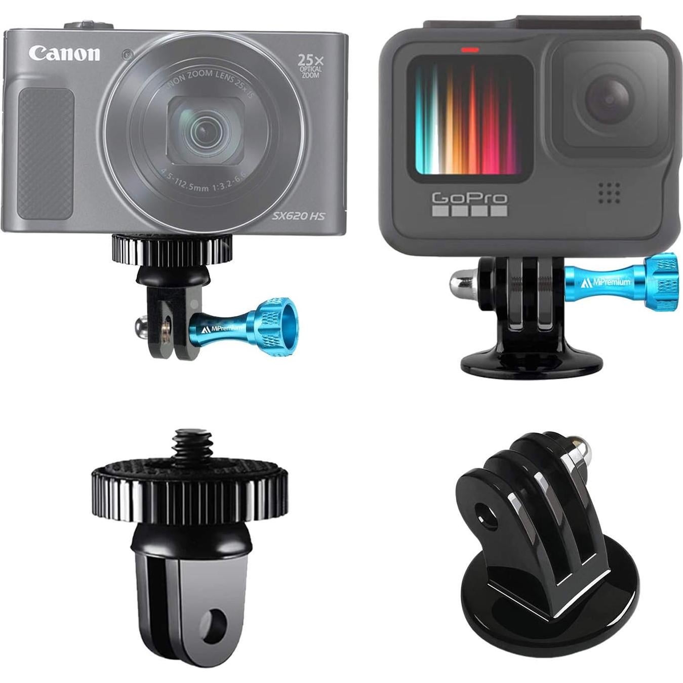 Adaptador de Montaje MiPremium para GoPro y Cámaras de Acción