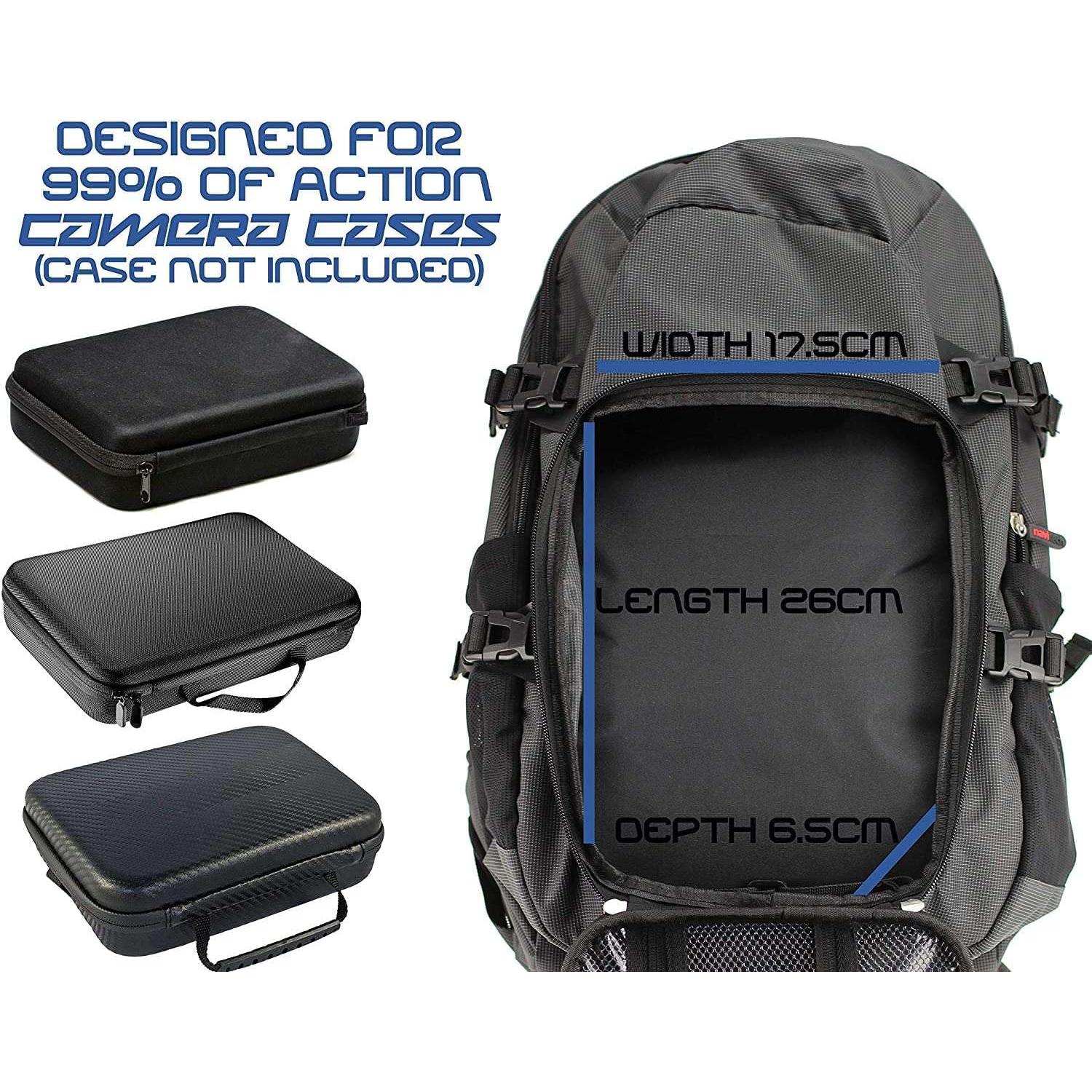 Mochila para cámara de acción Navitech Multicolor con correa