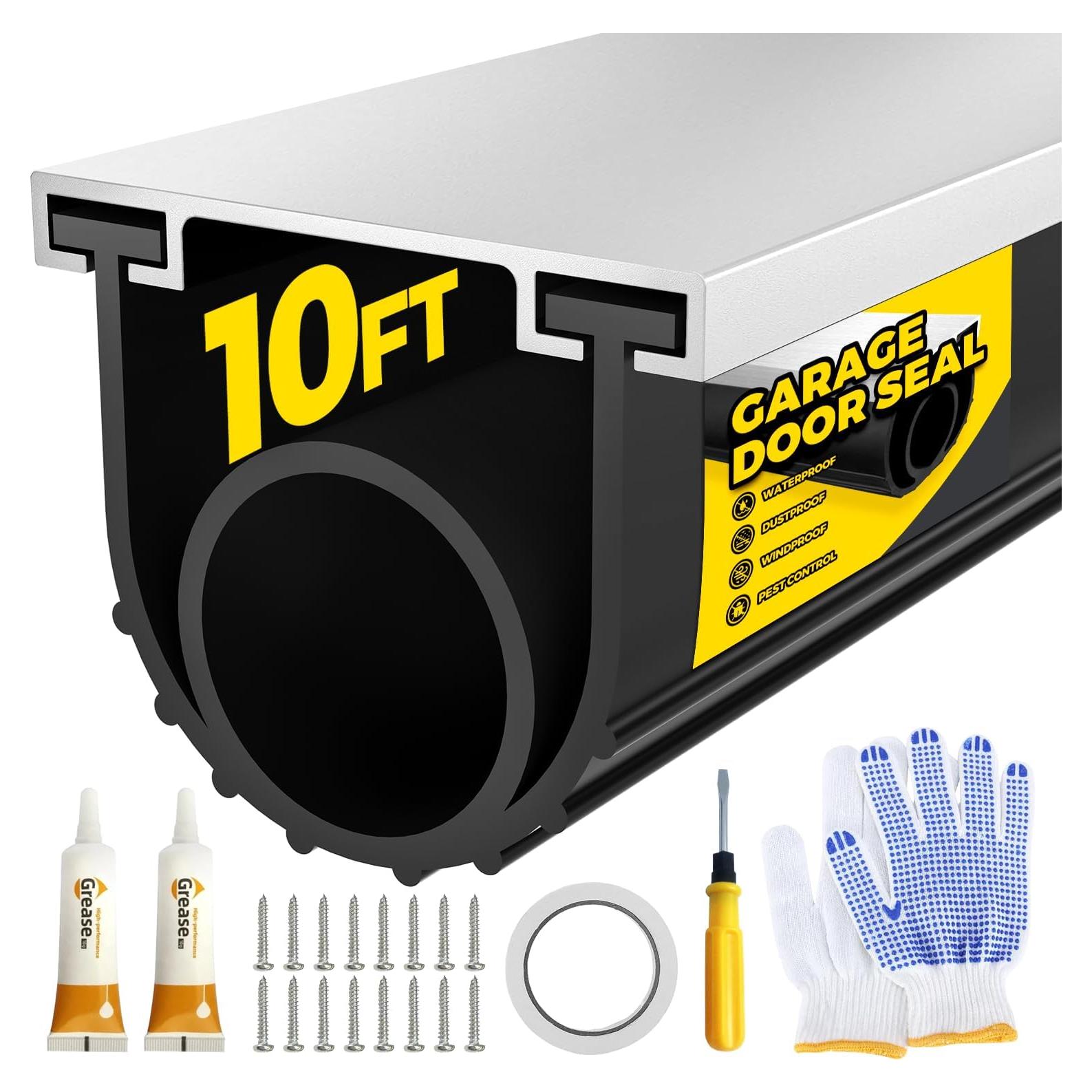 Sello de Puerta de Garaje Holikme 3.05m - Kit de Sellado Duradero