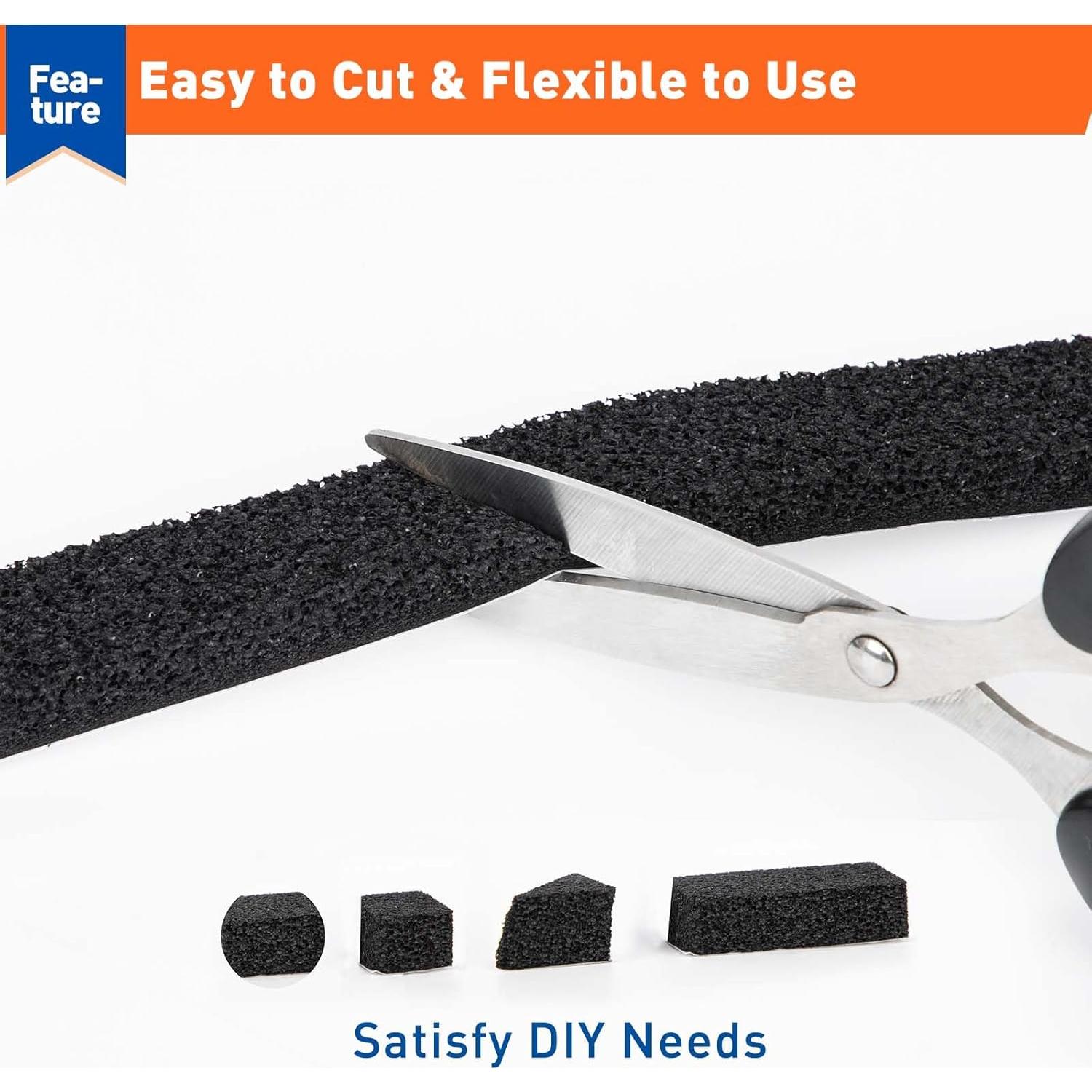 MAGZO Sellador de Puerta Espuma 1" x 1.27cm x 4m - 2 Rollos