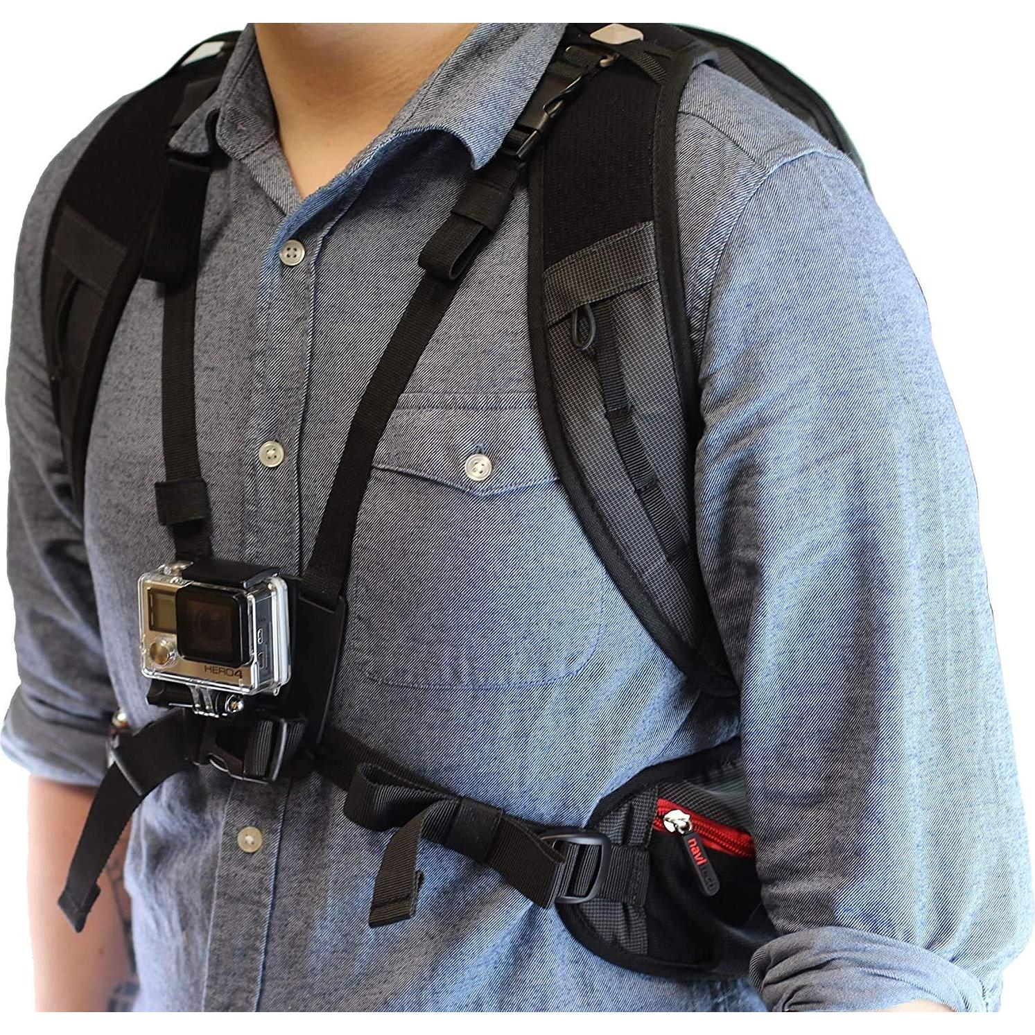 Mochila para cámara de acción Navitech con kit 30 en 1