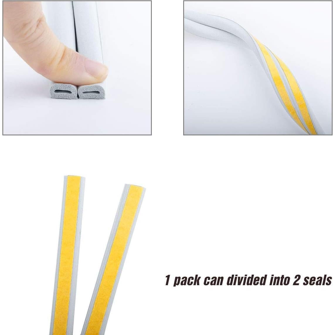 Tira de Sellado CloudBuyer 16.5 Pies Aislamiento Acústico Gris