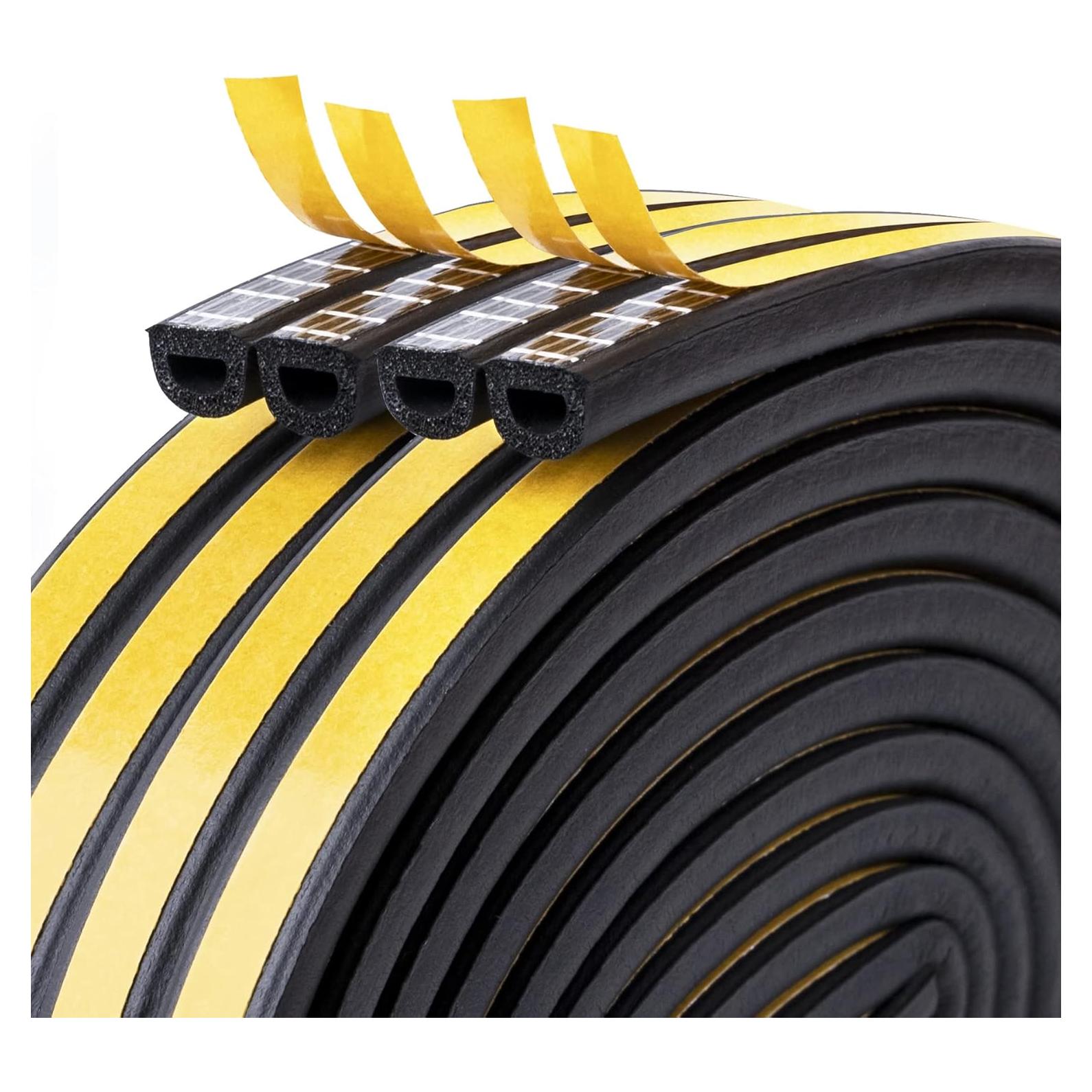 Tira de Aislamiento Acústico CloudBuyer 10m Autoadhesiva Negra