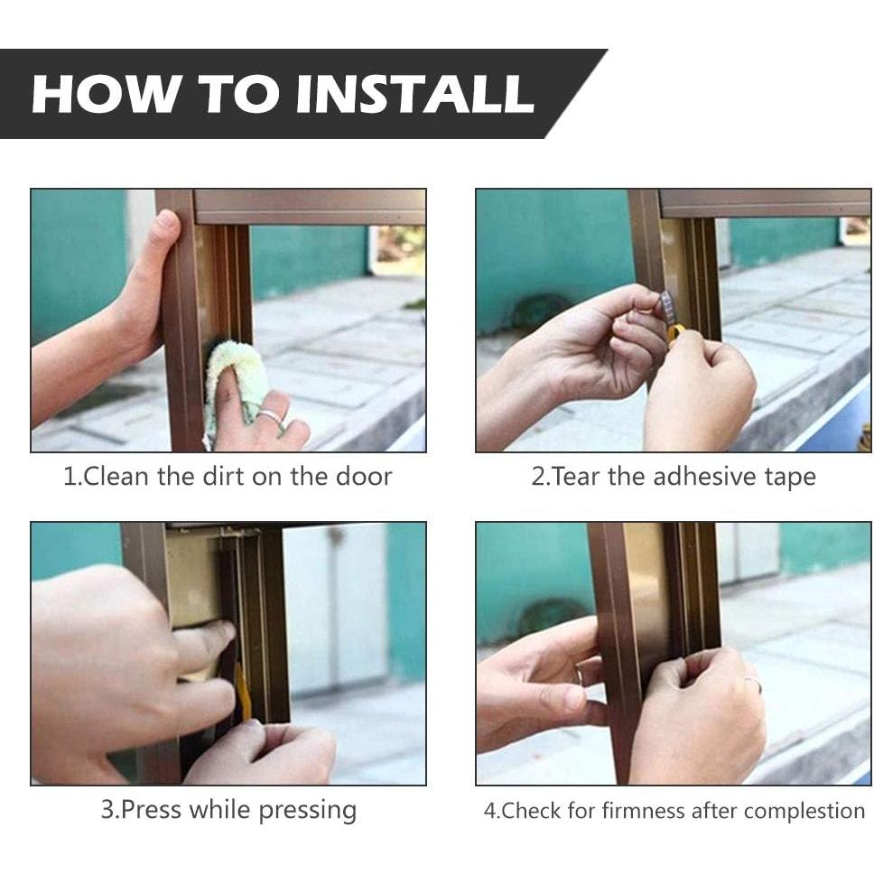 Tira de Aislamiento Acústico CloudBuyer 10m Autoadhesiva Negra