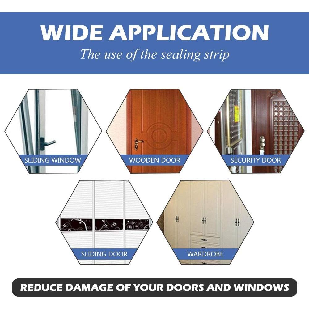 Tira de Aislamiento Acústico CloudBuyer 10m Autoadhesiva Negra