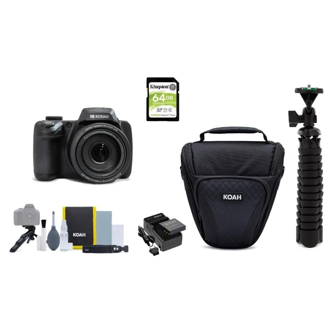 Cámara Digital Kodak PIXPRO AZ528 16MP 52x Zoom LCD 3" Accesorios