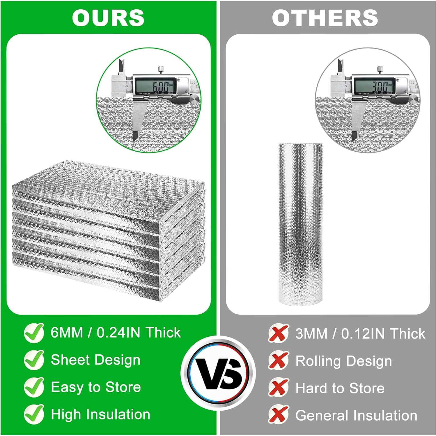 Kit Aislamiento Puertas Garaje MYFAMIREA 6 Paneles 61x122cm