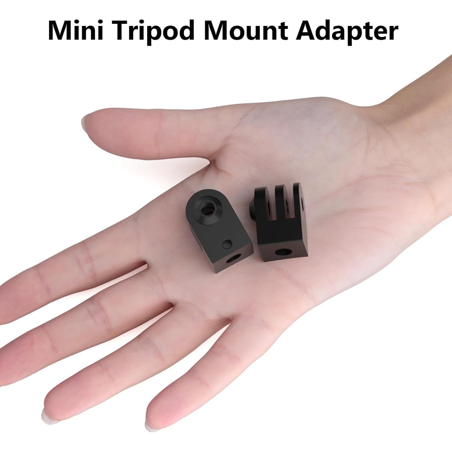Adaptador de Montaje de Trípode HSU para GoPro Hero 13-6, Aluminio Mini