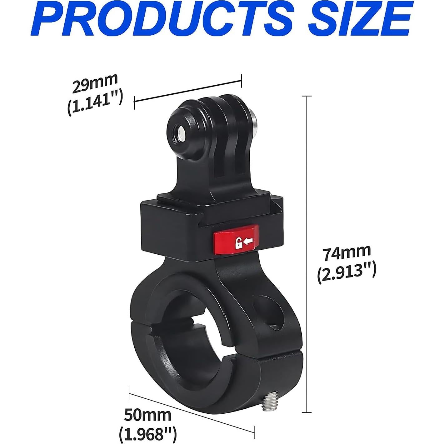 Soporte de Manillar de Bicicleta Aluminio NKSRCP para GoPro e Insta360